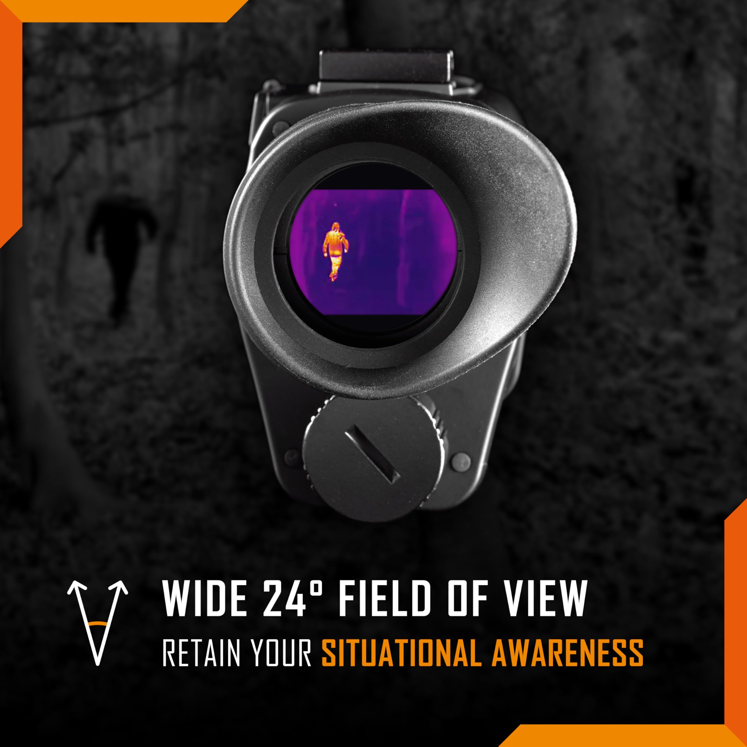 NIGHTFOX Arctic Thermal Monoculaire vision nocturne monté sur tête ou casque Caméra thermique à faible latence 50 fps Étanche IP65 FOV 24° Résolution 256 x 192