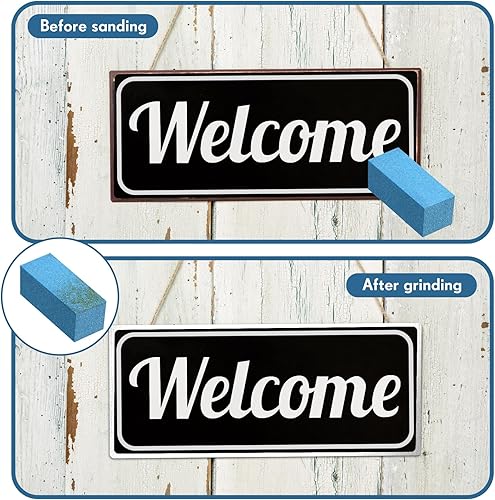 Miniatura 4 de Batiyeer Piedra de goma suave, piedra abrasiva de goma de molienda, piedra de esquí de snowboard para eliminar óxido y rebabas, 1.969 x 0.787 x