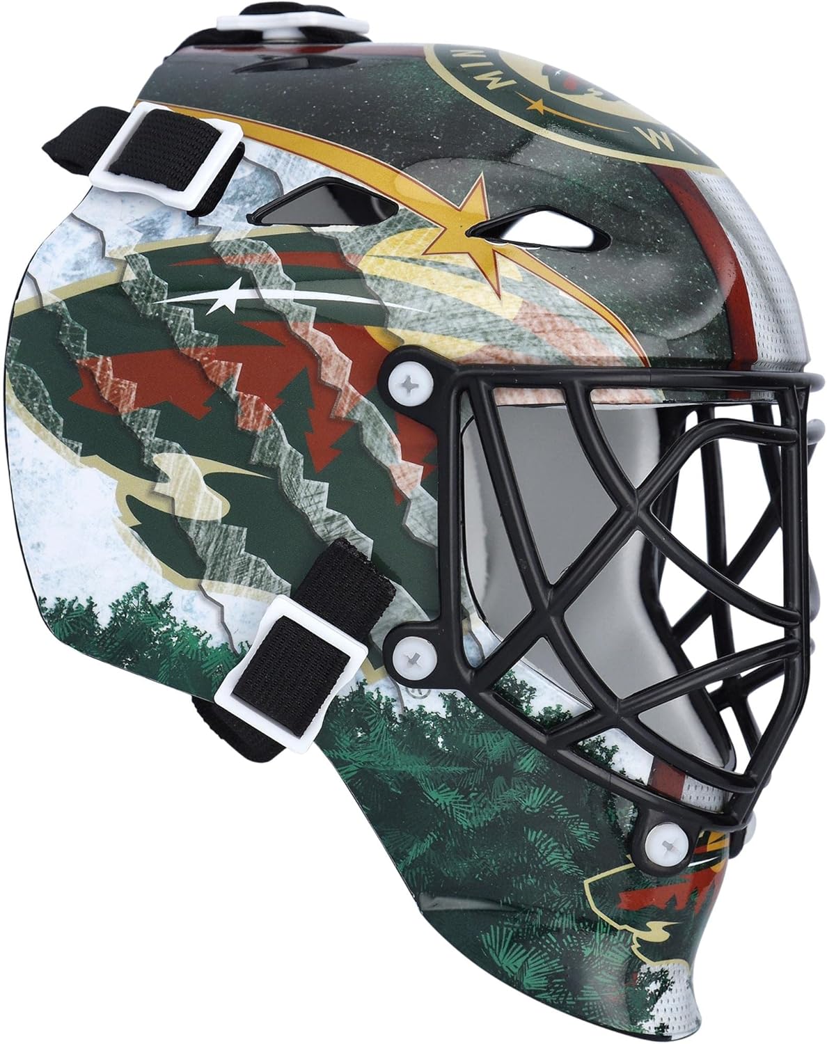 Minnesota Wild Unsigned Franklin Sports Replica Mini Goalie Mask - Unsigned Mask
