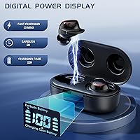 Vista 5 de IAMJOY Wireless Gaming Earbuds, 20ms Low Latency, Game Earbuds with Mic, 2.4GHz & Bluetooth, Compact LED Display Compatible with Meta Quest 3/2