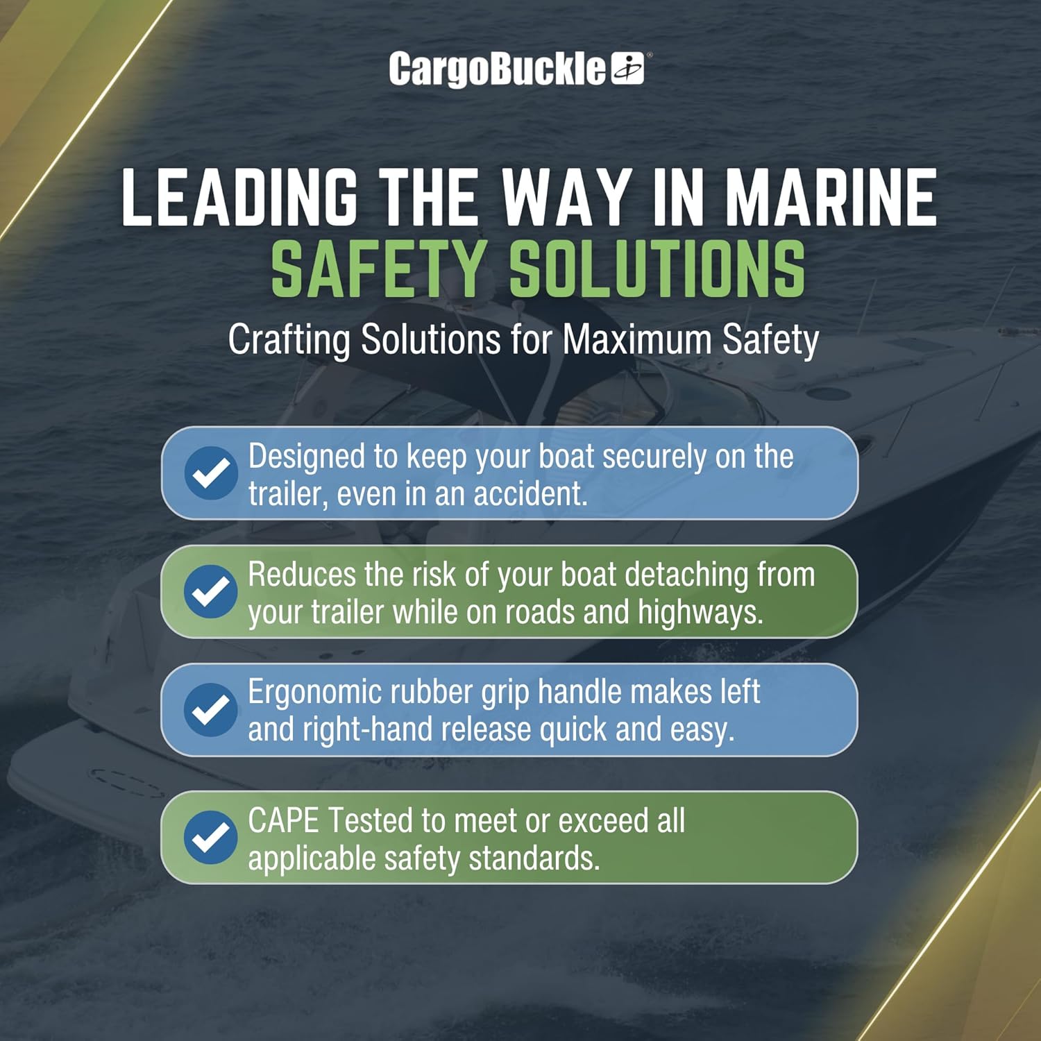 BoatBuckle (F14221EC) G2 Gunwale Transom Tie-Down 2 x 38 Inches with Vinyl-Coated Double J-Hook, 2500lbs Break Strength, 2-Pack