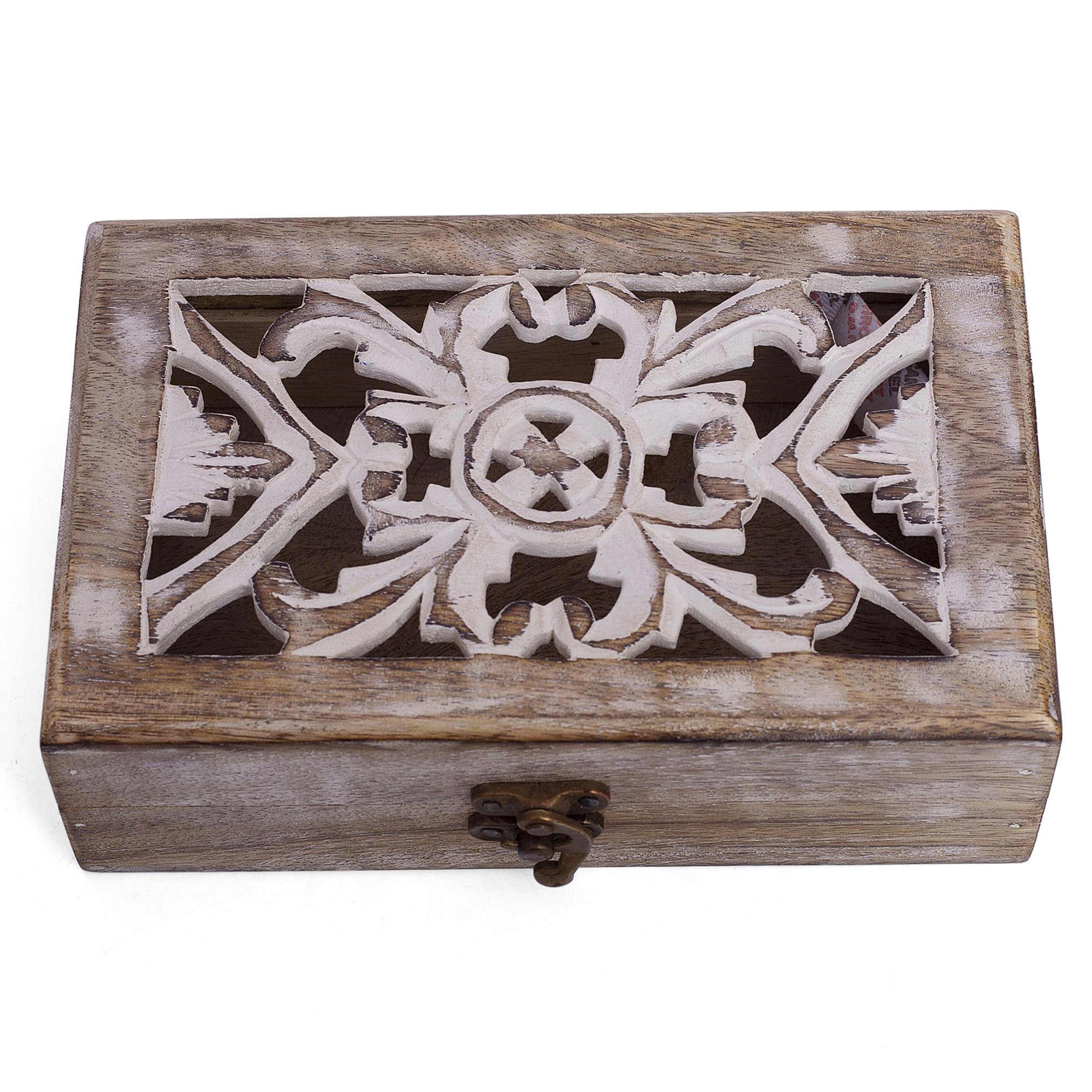 The Great Indian Bazaar Birthday Gift Ideas Handmade Decorative Wooden Jewelry Box Jewelry Organizer Keepsake Box Treasure Chest Trinket Holder Watch Box Storage Box Housewarming Gifts Women
