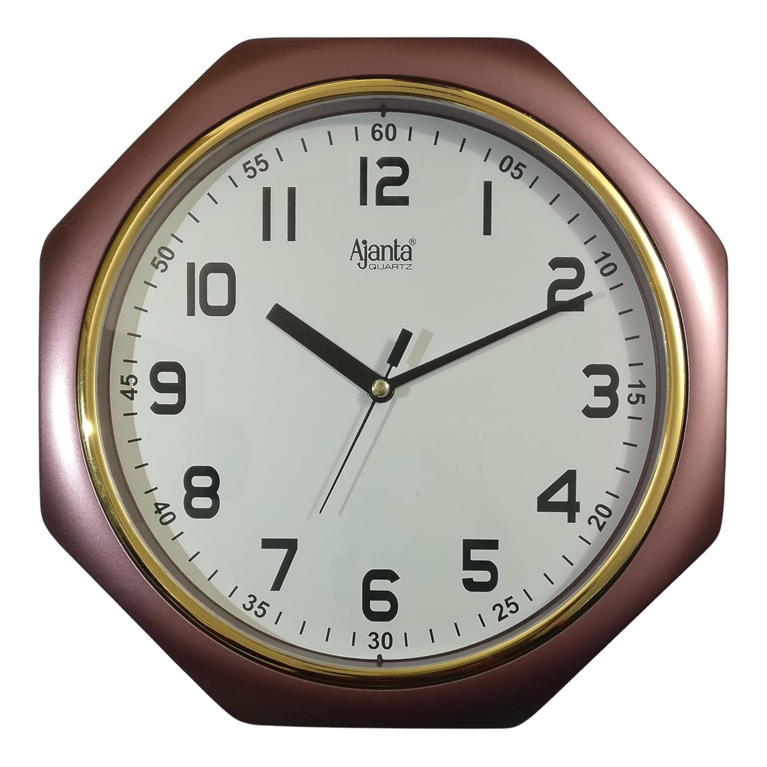 Plastic Sweep Analog Clock (Multicolour, 24.5 Cm X 24.5 Cm X 3.8 Cm)