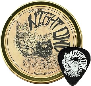 Night Owl Beard Balm | Mens Grooming Balm For Beard & Mustache Moisturizing | 2 Ounce (Unscented) by Death Grip