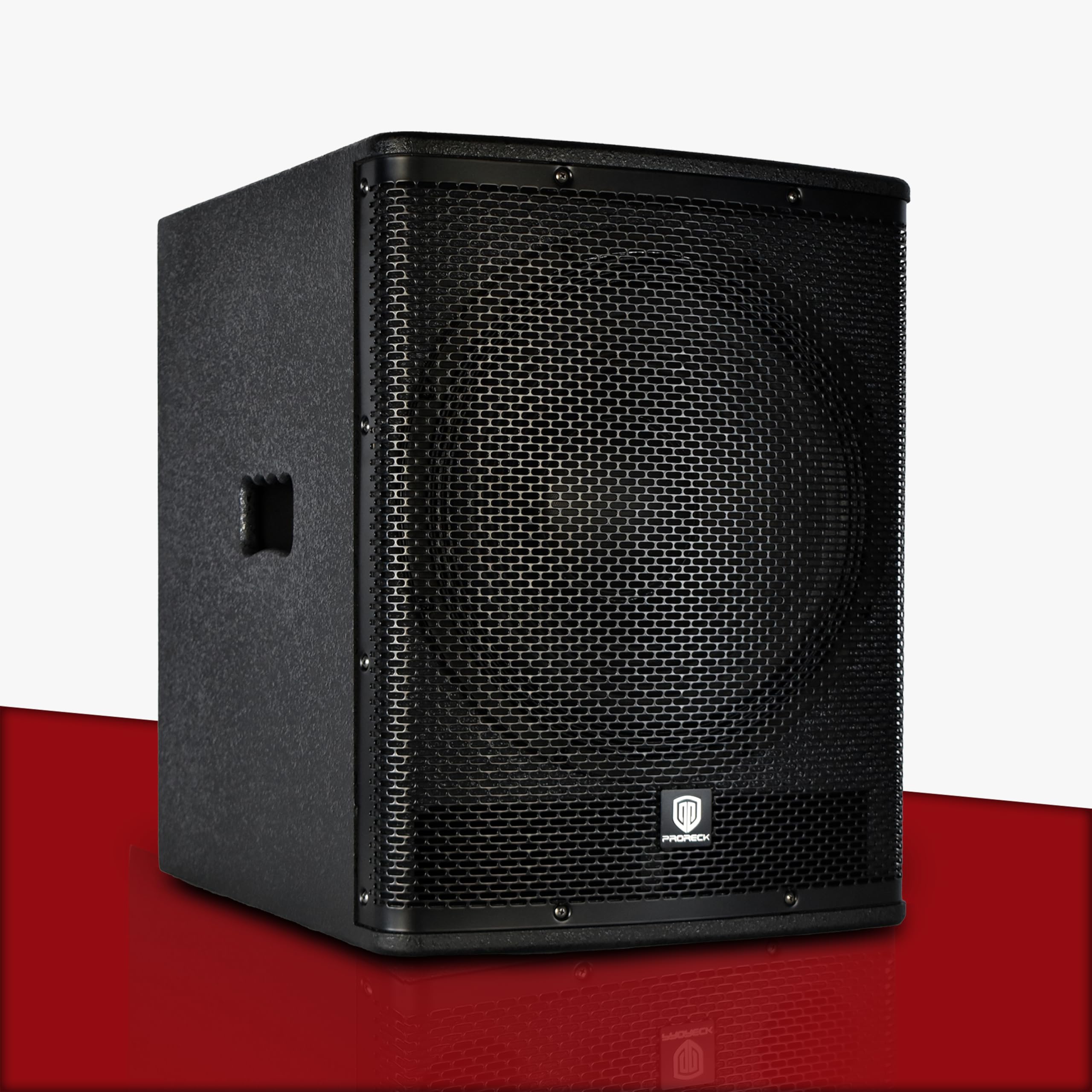 PRORECK SP-15X Aktiver PA-DJ-Subwoofer 15 Zoll 2000W PMPO mit Class-D-Verstärker, 3 DSP-Voreinstellungen (Monitor/Bassverstärkung), Schwarz für Hochzeiten/Partys/Konzerte/Kirchen (1 Subwoofer)