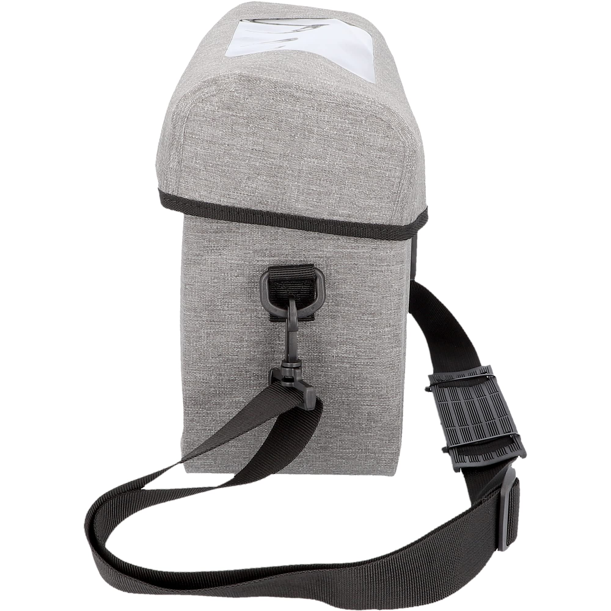Fischer Borsa per manubrio Plus Cita, borsa per bicicletta, impermeabile, grigio, volume 7 litri