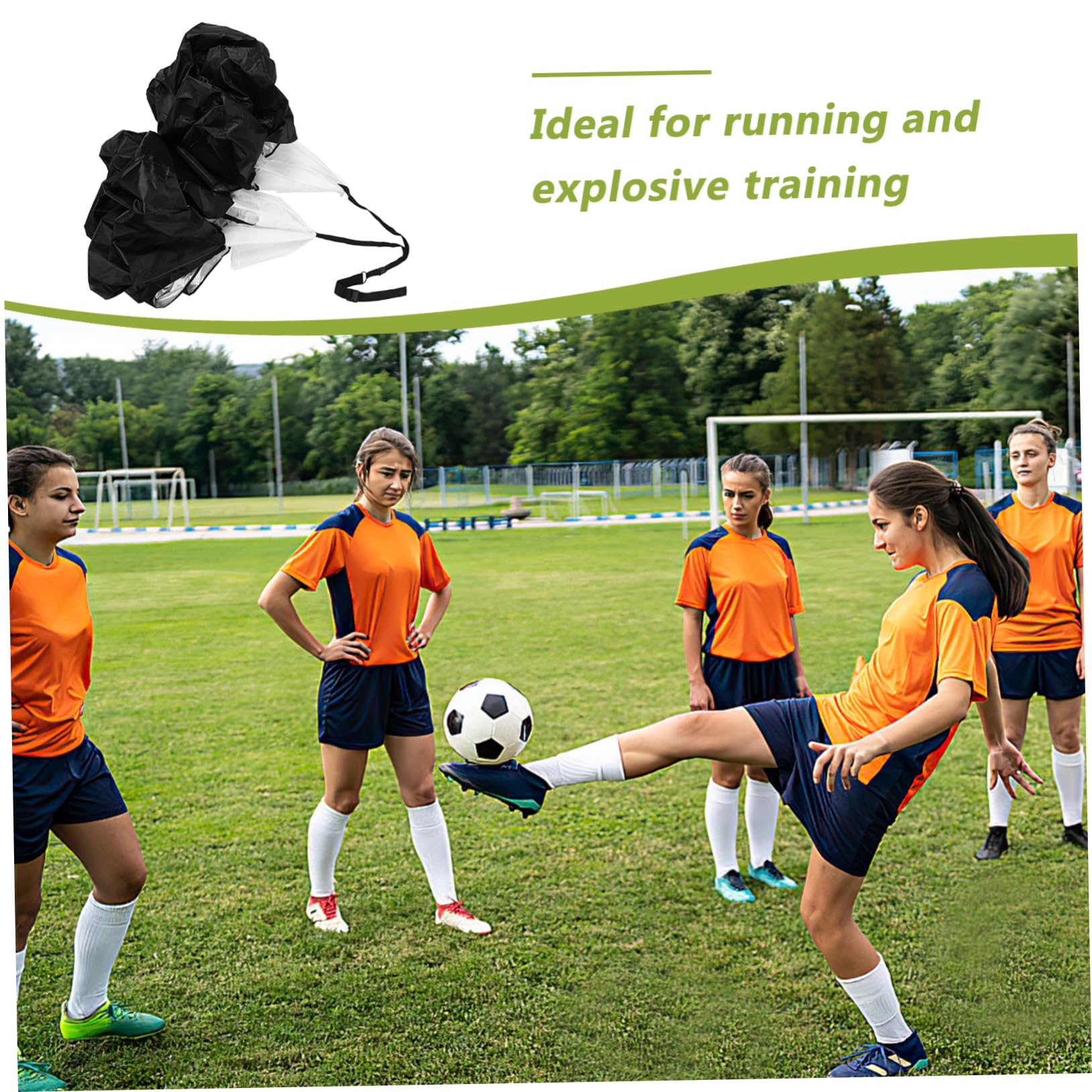 BESPORTBLE Forniture per Allenamento di Calcio Trascinare Paracadute Allenamento di Resistenza alla velocità Ombrelli Allenamento di velocità Paracadute da Calcio velocità Scivolo Paracadute