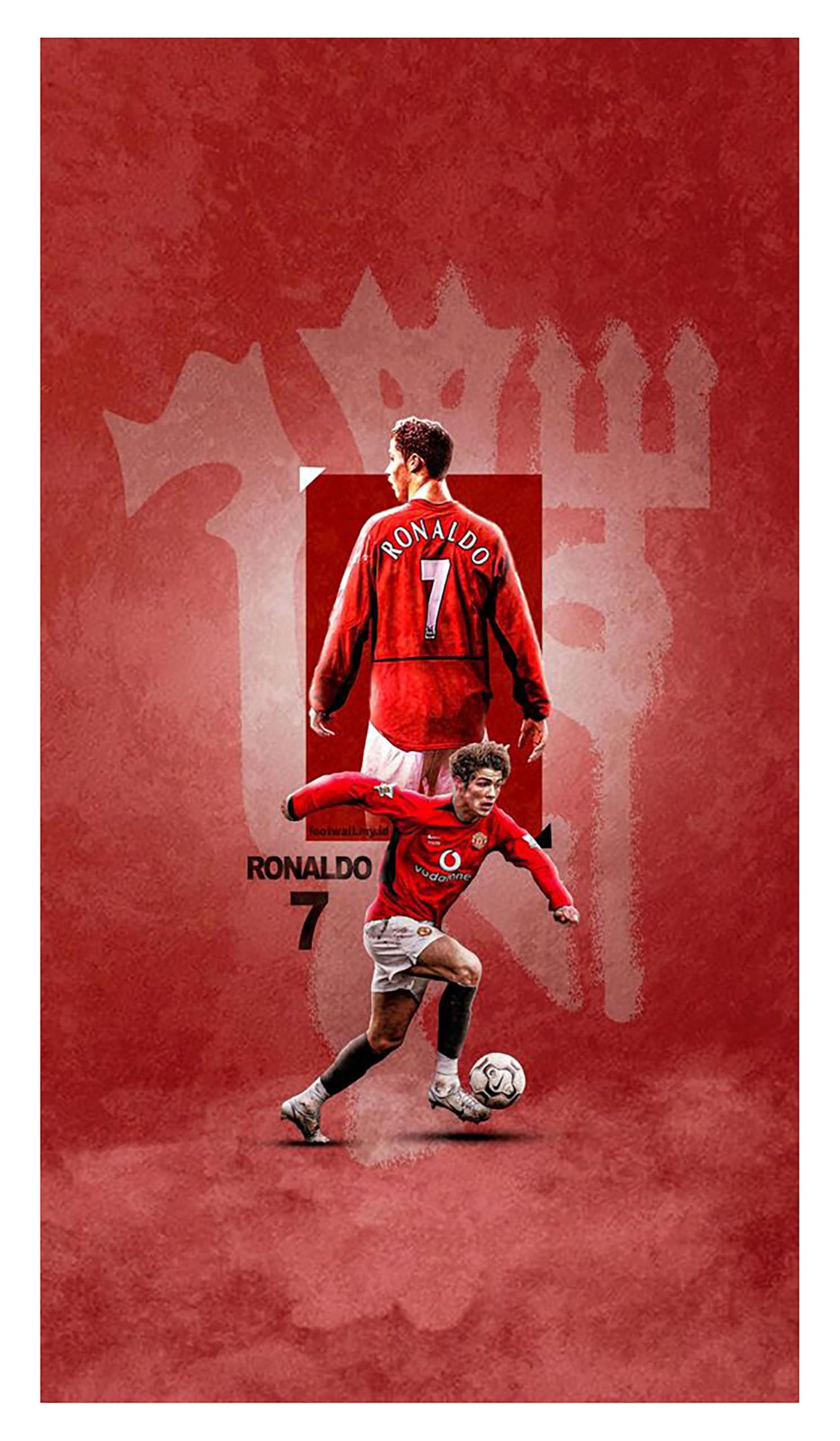 PCP Digital Football Super Star Soccer Legend Cristiano Ronaldo Paper (300GSM) Poster | Football Player Posters for Wall | Sports Motivational Poster | CR7 Wall Poster (12x18 inch,CR7 Poster5)