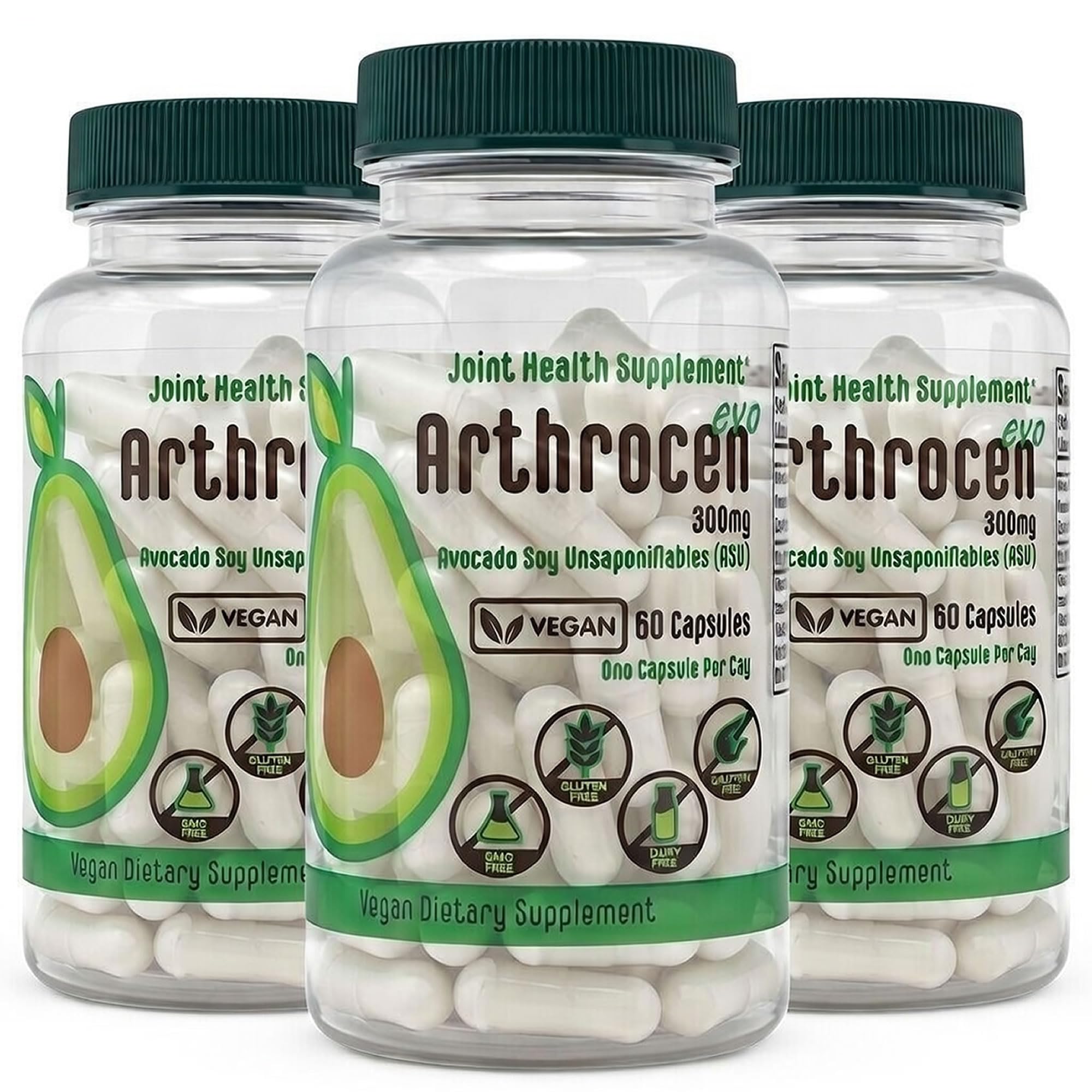 Vegan ASU Joint Support, 300mg Avocado Soy Unsaponifiables, Once Daily