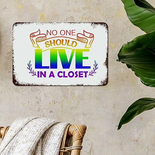 Miniatura 8 de Woguangis Pride Parade Month Metal Sign Wall Art Love Has No Limits Metal Tin Sign Celebrate June Gay Lesbian Pride Retro Vintage Art Wall Plaque