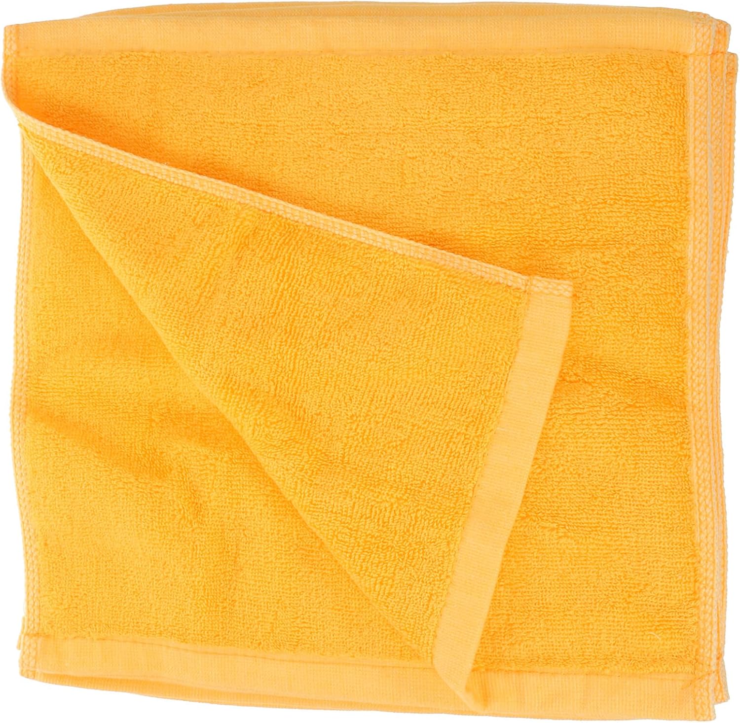 12pcs Cotton Washcloths Super Soft Absorbent Face Washing Towels 30x30cm Orange 50g Ultra-Absorbent Hand Towels for Bathroom and Shower Use