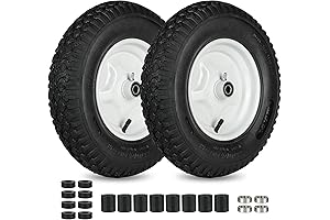 LotFancy 4.80/4.00-8" Pneumatic Wheelbarrow Tires