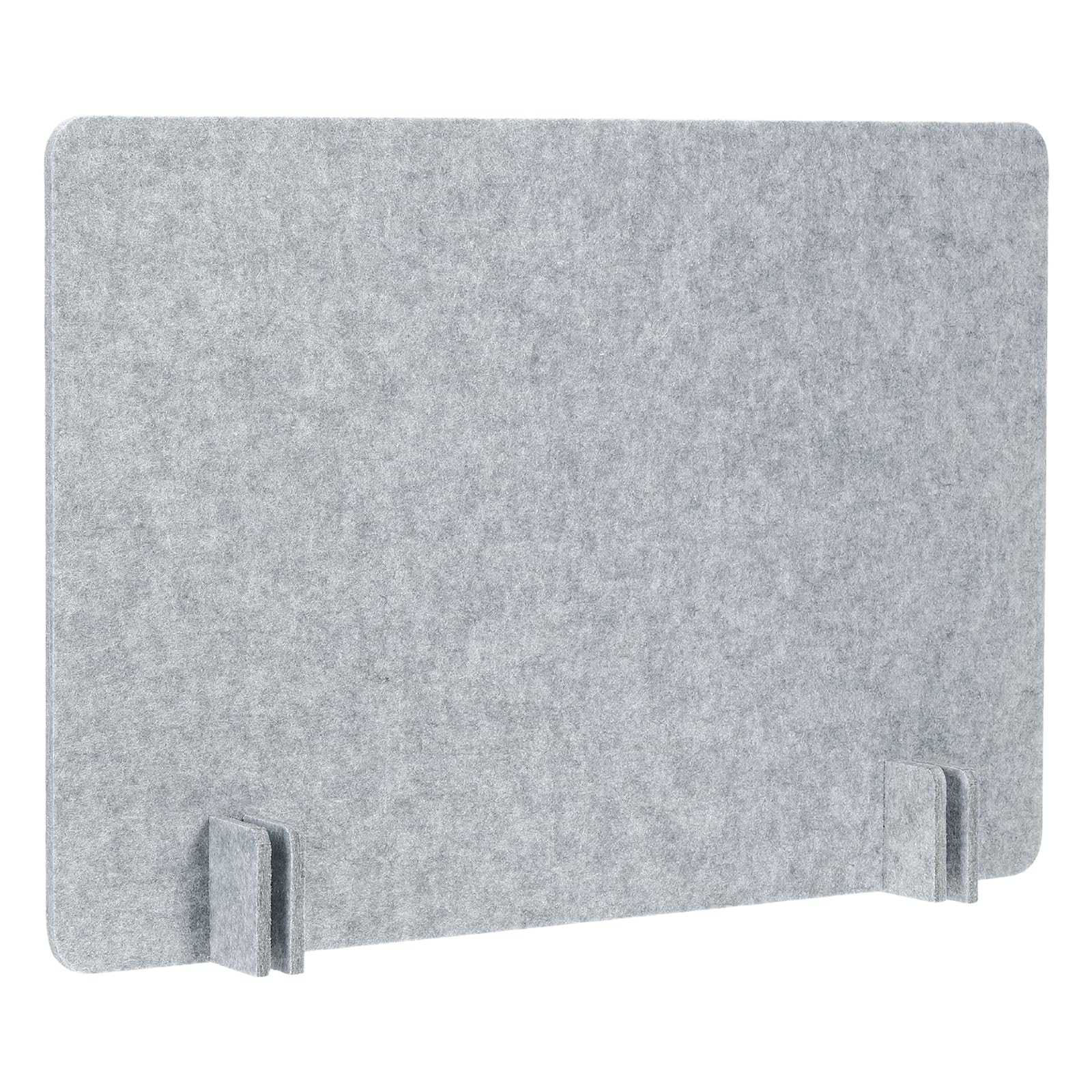 PATIKIL Desk Dividers 60x40cm, 1 Pack Desk Privacy Panel Freestanding Noise Reducing Partition Acoustic Panel with 4Pcs Support Feet for Testing Office Home Library, Cement Gray Style B
