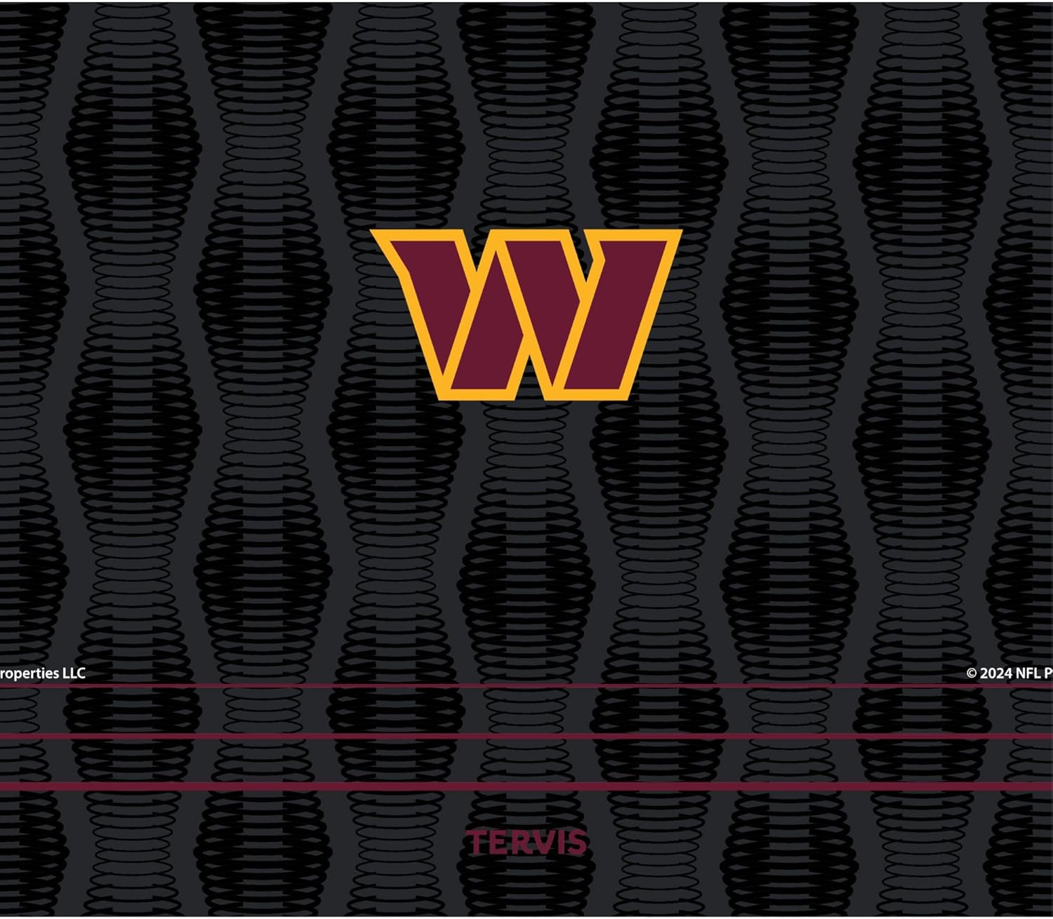 Tervis Venture Water Bottle NFL® Washington - Full Speed Triple Walled Insulated Tumbler Travel Cup Keeps Drinks Cold & Hot, 26oz, Stainless Steel