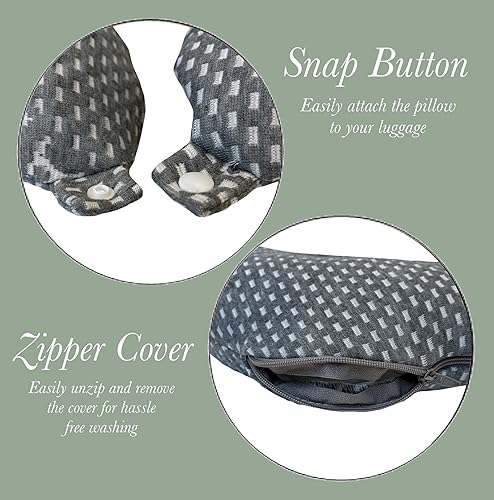 Miniatura 5 de Sacred Thread Almohada de viaje  Almohada de apoyo para cabeza y cuello para viajes, ideal para aviones, automóviles, autobuses y trenes  Almohada
