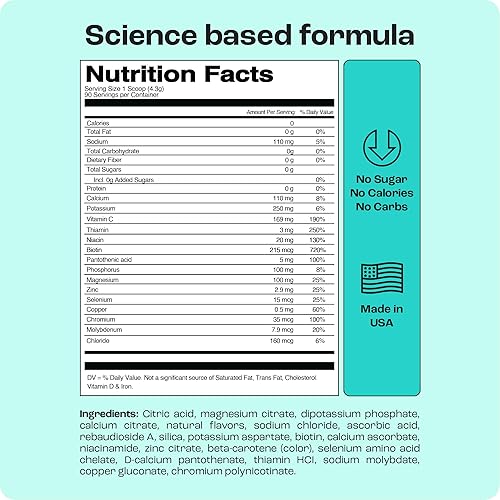 Miniatura 4 de KEY NUTRIENTS Paquete de electrolitos en polvo sin azúcar - Polvo de electrolitos de limonada (90 porciones) + paquetes de electrolitos de frambuesa