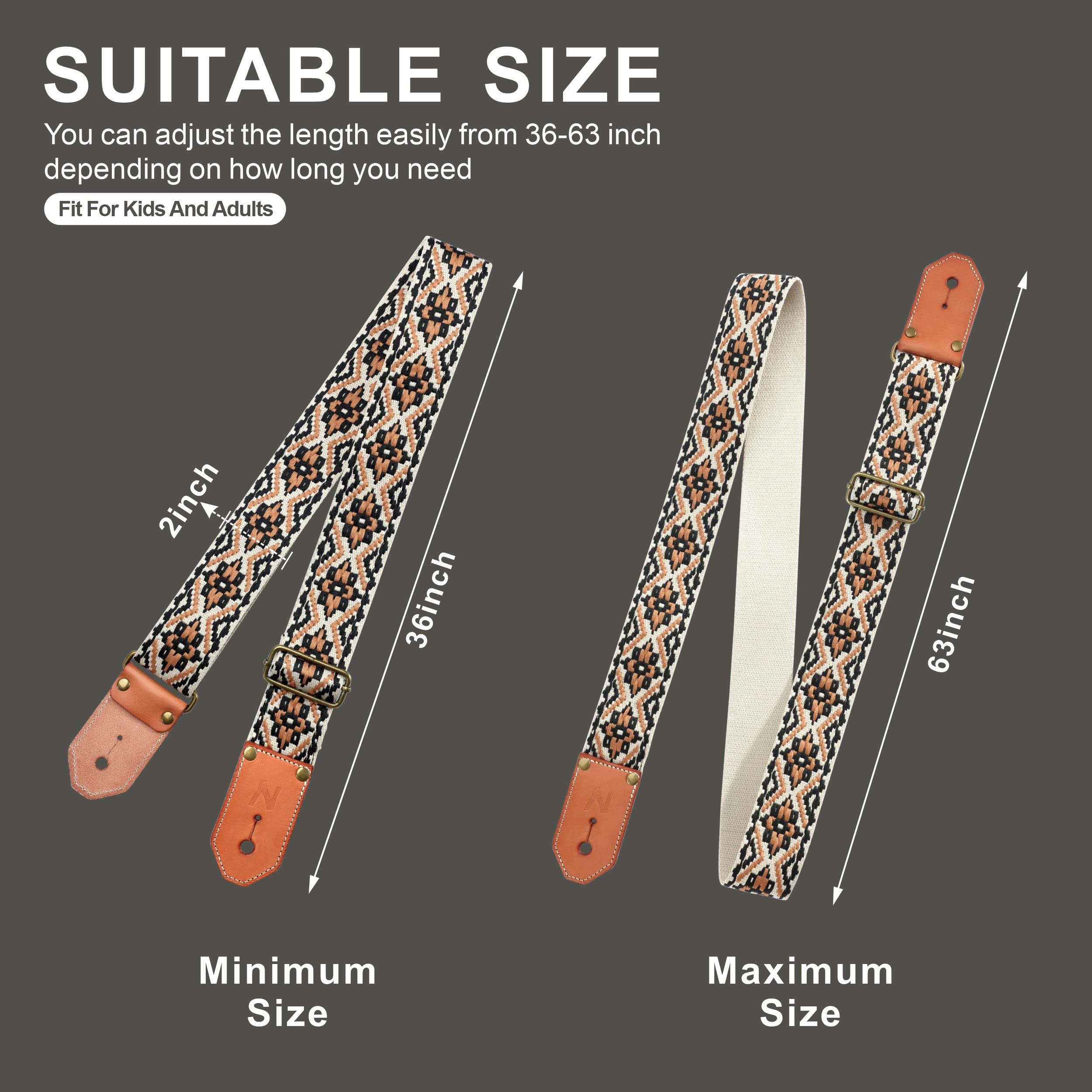 Nefelibata Cool Woven Guitar Strap - Image 3