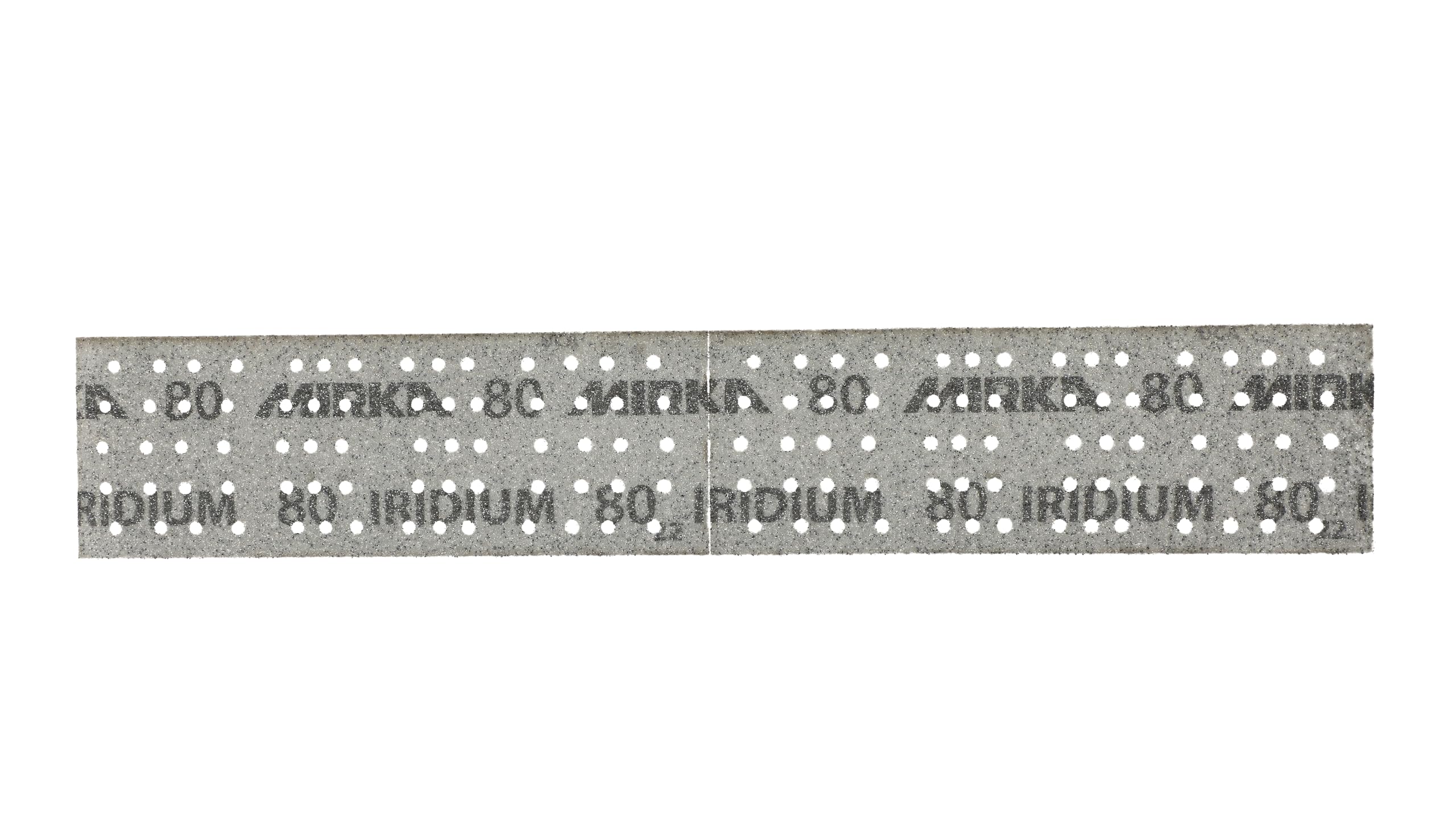 Mirka papier ścierny Iridium 70x400 mm 140 otworów rzep | Wielootworowy papier ścierny Mirka do lakieru szpachli drewna stali materiałów mineralnych plastiku z rzepem