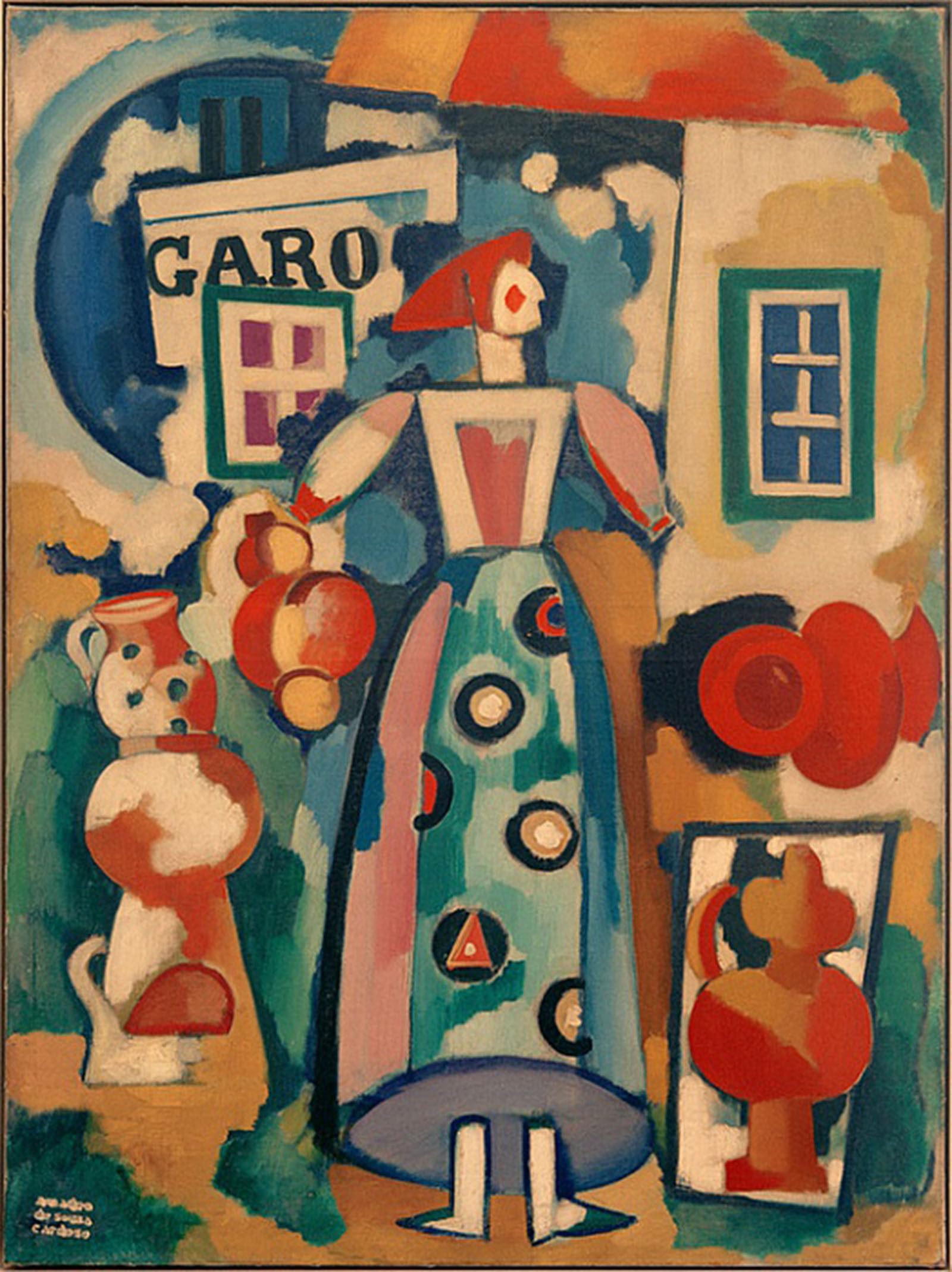 ARTXLXXBN Famous Painting Art Wall Decor Abstract Art Picture Folk Song by Amadeo De Souza Cardoso Animal Pictures for Home Decor 60x90cm
