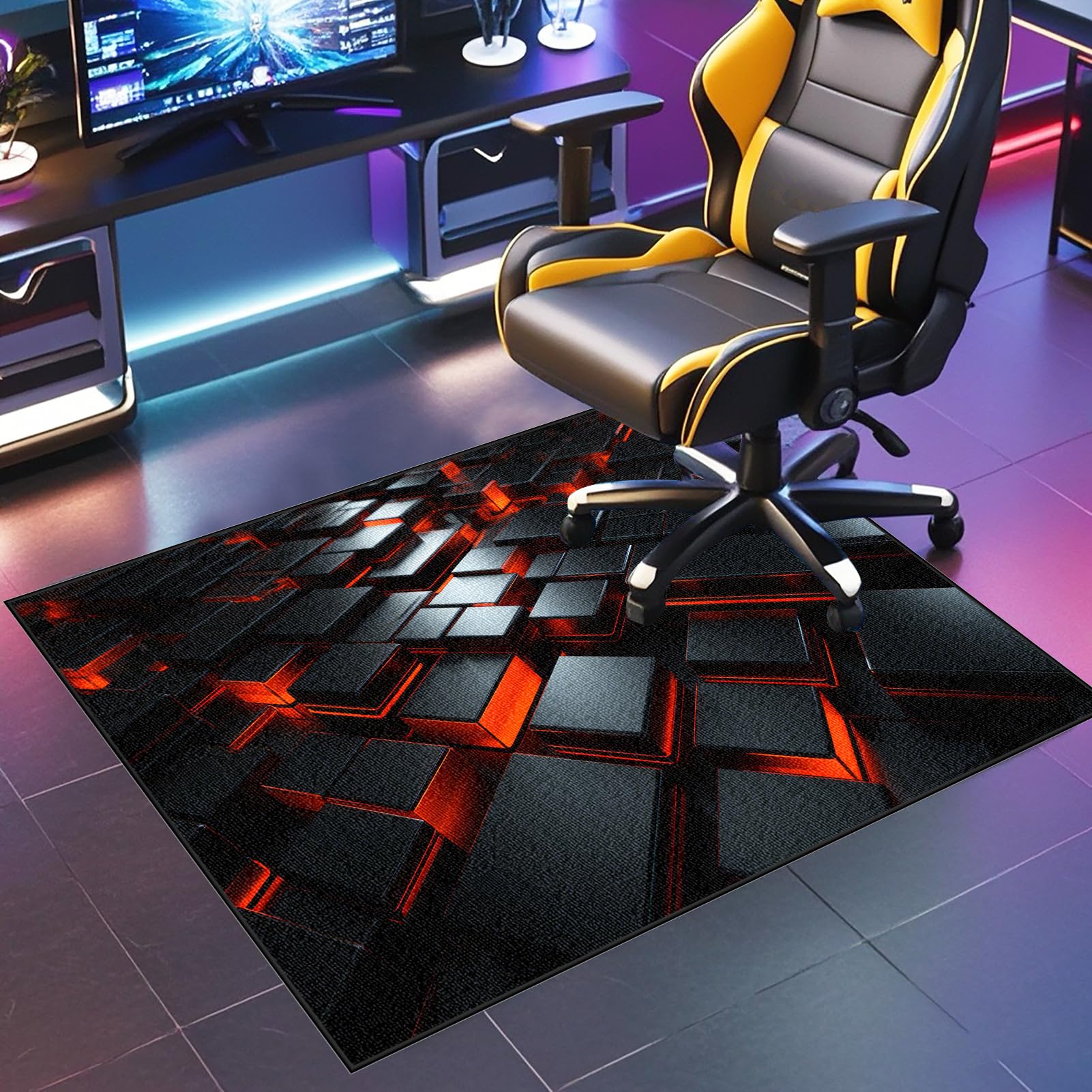 Office Chair Mat for Hardwood Floor | Heavy Duty Desk Chair Mat for Carpeted Floors | Non-slip Carpet Protector Chair Mat 140 x 180 cm | Floor Protectors for Chairs Gaming Chair Mat Floor Protectors