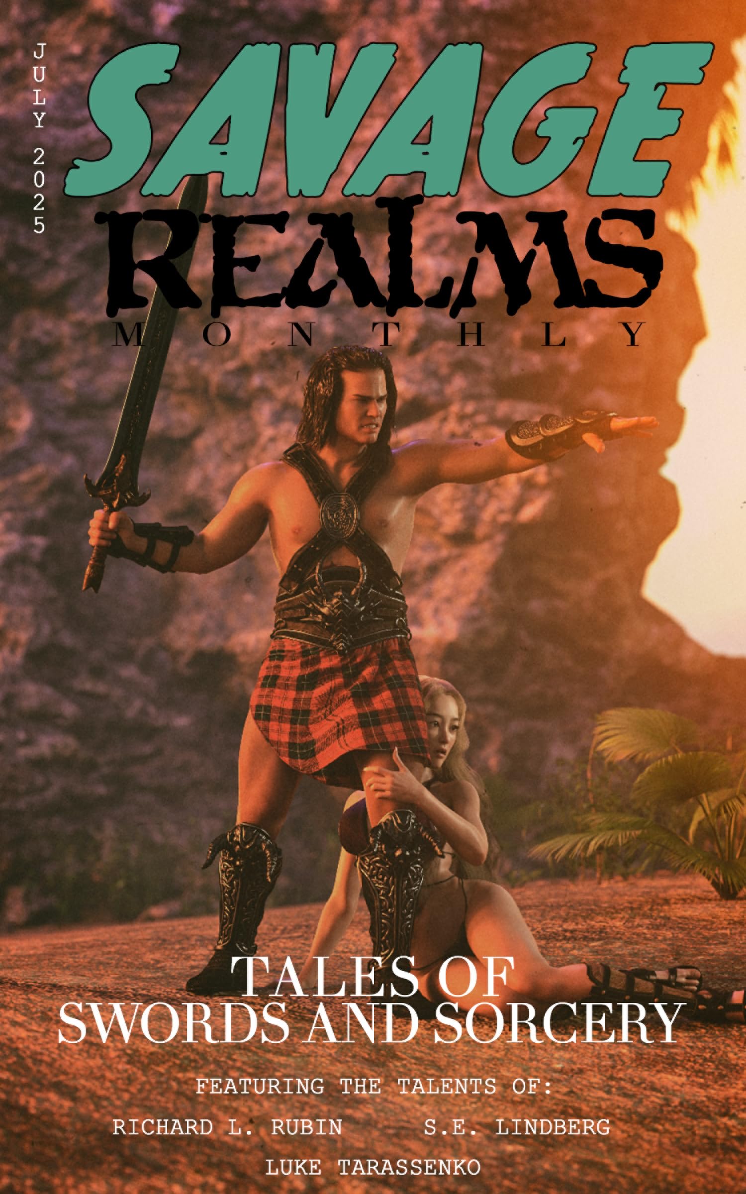 Cover of Savage Realms Monthly, July 2025