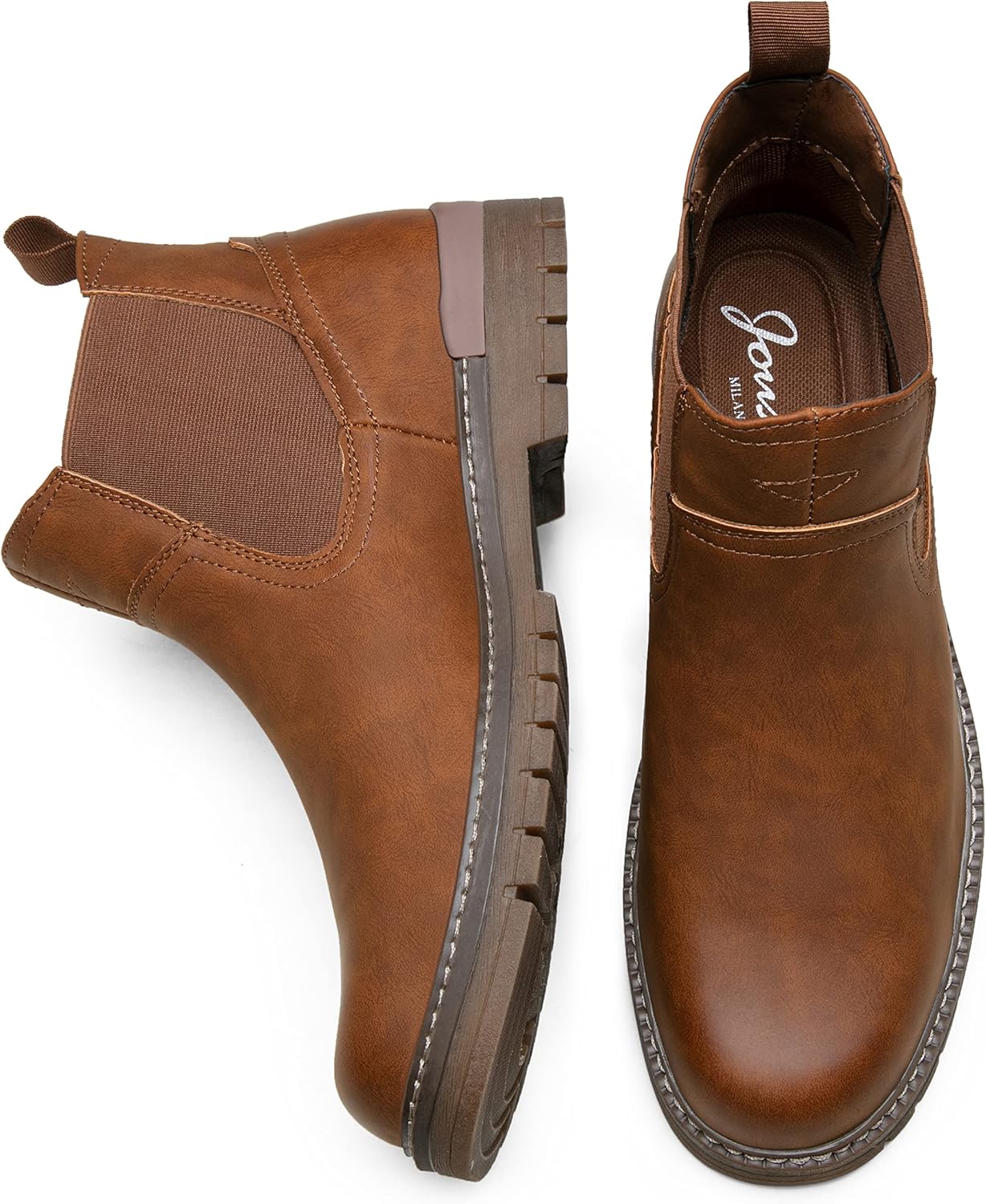 Jousen Chelsea Boots Casual Slip On Ankle Waterproof Mens Boots - Image 7