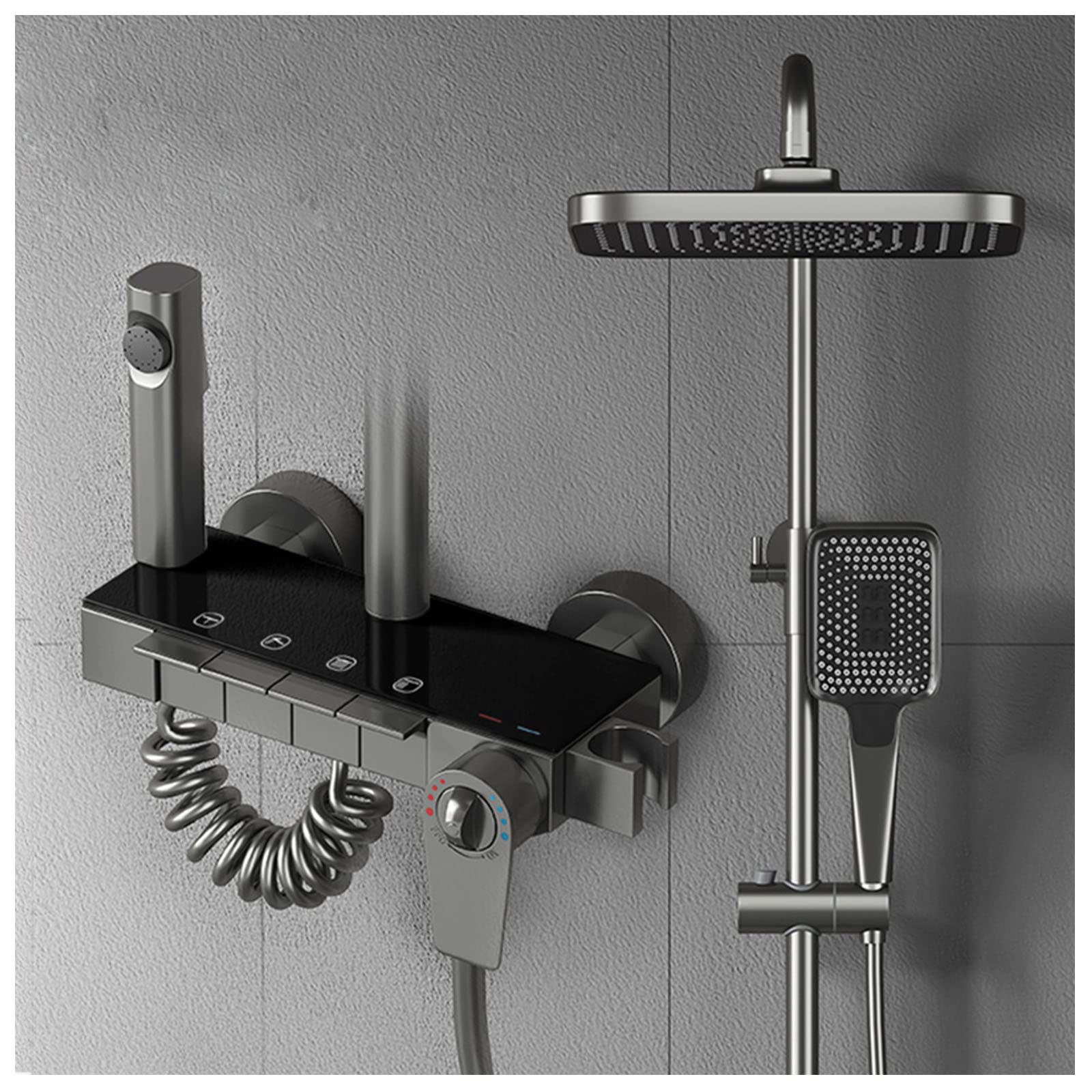 Ensemble de douche thermostatique pluie pour rénover la salle de bain