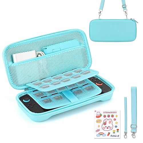 Younik Switch 2 Case Compatible with NS Switch 2 (2025), Carrying Case with 19 Game Card Slots, 4 in 1 Switch 2 Accessories Includes Shoulder Strap,