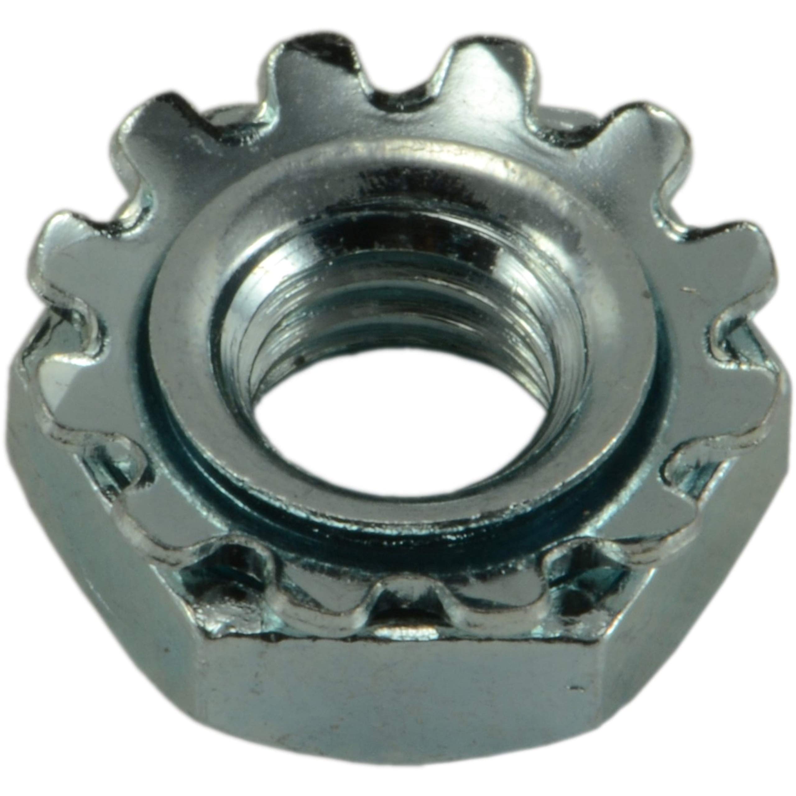 Fasteners Inc. 10-32 K-Lock Keps Nuts – Fine Thread, Zinc Plated, External Tooth Star Lock – Pack Of Various
