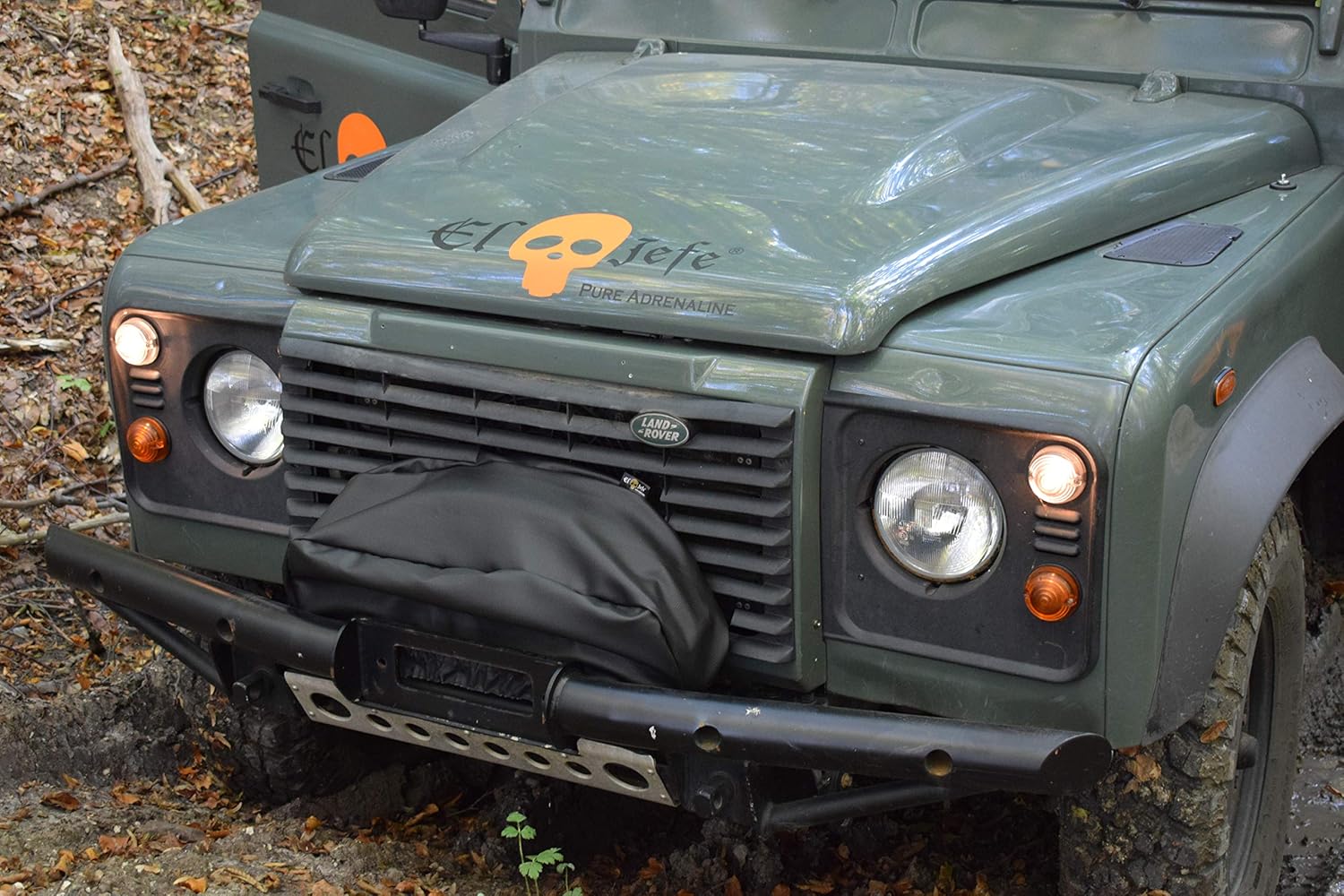 EL JEFE Black Waterproof Winch Cover - Automotive Exterior Accessories, Truck and Jeep Accessories - for 8,000-13,000 lb Winches, Jeep, ATV, Boat, Trailer - All Year Round Protection