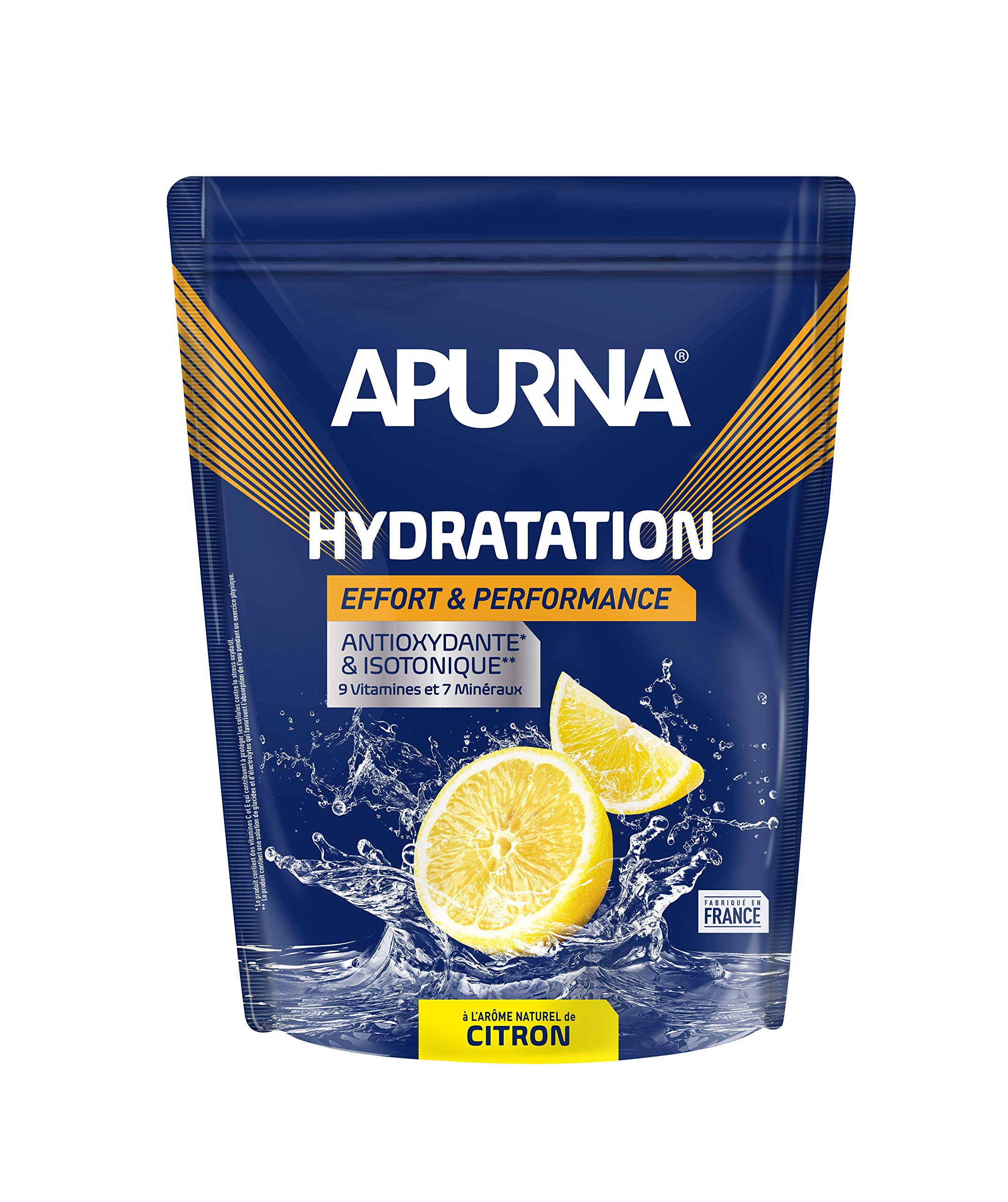 APURNA/Endurance/Pendant l' éffort/Boisson d' hydratation/Citron/Doypack 1500g