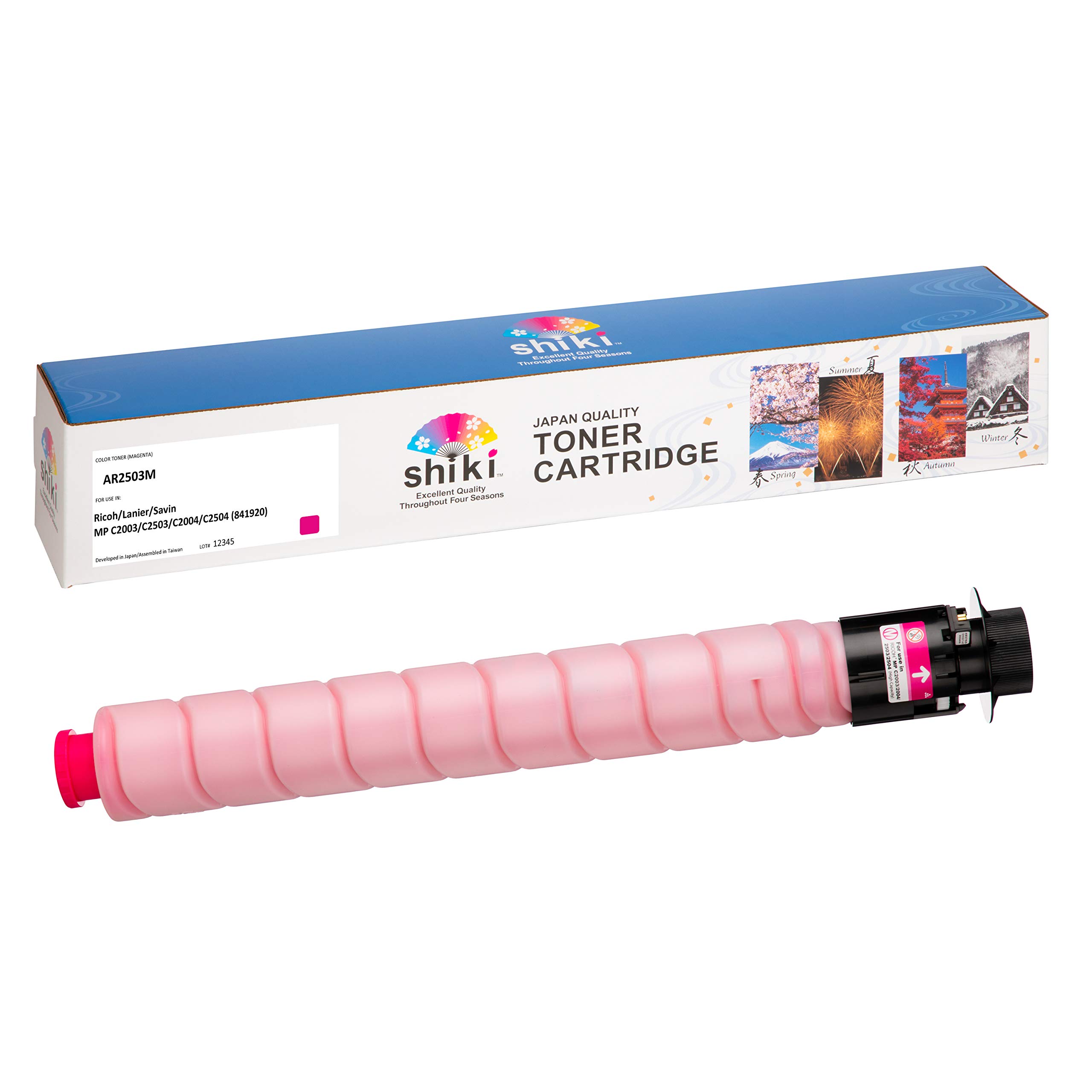 SHIKI Compatible Magenta Toner Cartridge for Ricoh/Lanier/Savin MP C2003/C2503/C2004/C2504 (841920), High-Yield 9,500 Pages