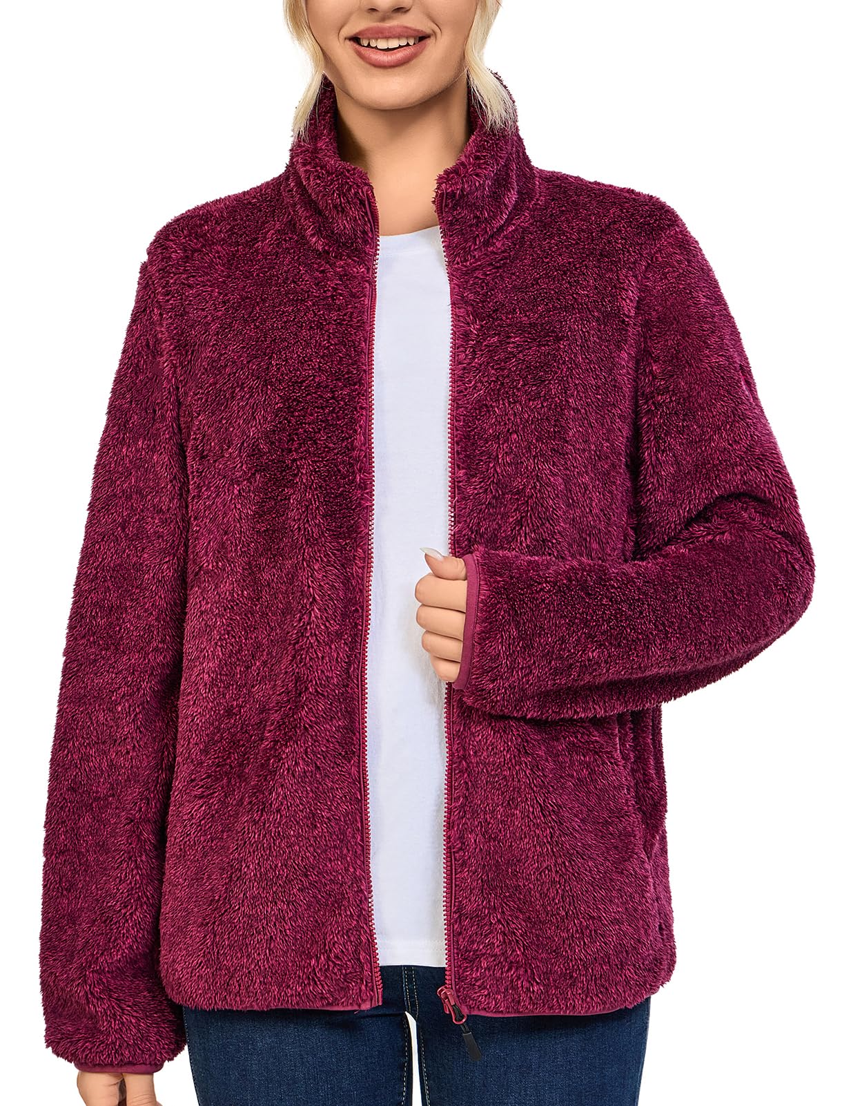 Little Donkey Andy Women's Sherpa Fleece Jacket