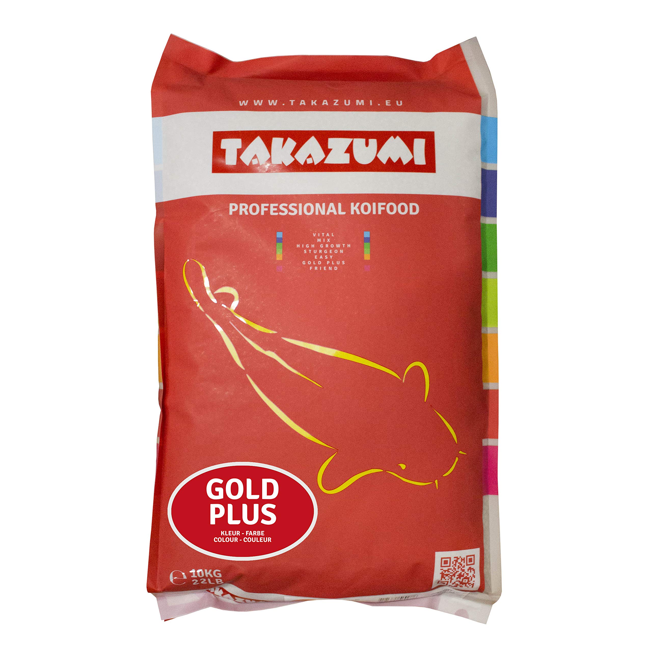 Gold Plus 4,5 mm Professionelles Koi Futter Fisch Teich für Farben & Wachstum Fischfutter - 10 kg Sackware