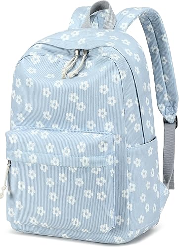 Miniatura 23 de BTOOP Mochila escolar para adolescentes grande de corduroy, mochila ligera para niñas y niños, mochilas casuales para escuela secundaria y Corduroy