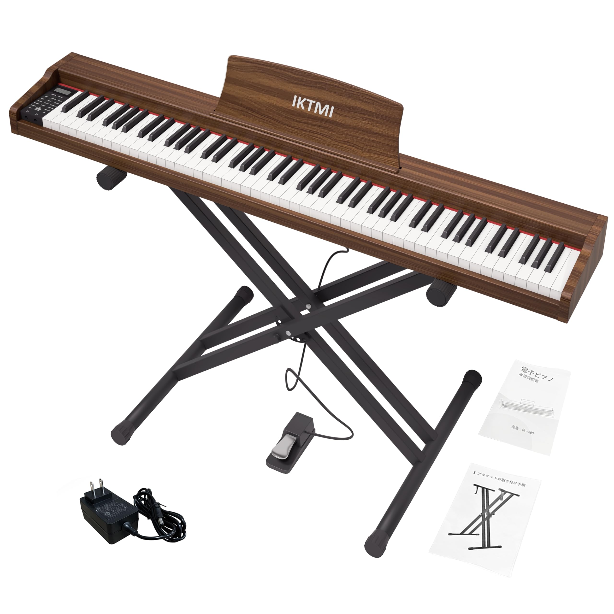 IKTMI電子ピアノ 88鍵盤 Amazon.co.jp: IKTMI 電子ピアノ 88鍵盤 木製 88鍵 電子ピアノスタンド