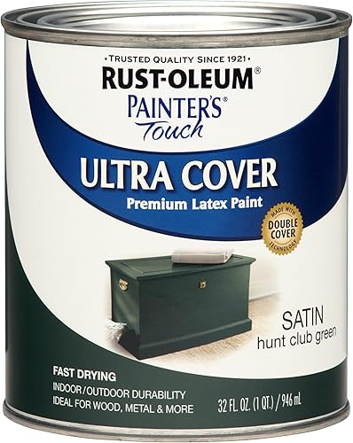 Miniatura 15 de Rust-Oleum Painters Touch, Ultra Cover 2X, 1994502 - Pintura de látex, color almendra, 1 cuarto de galón Almendra brillante