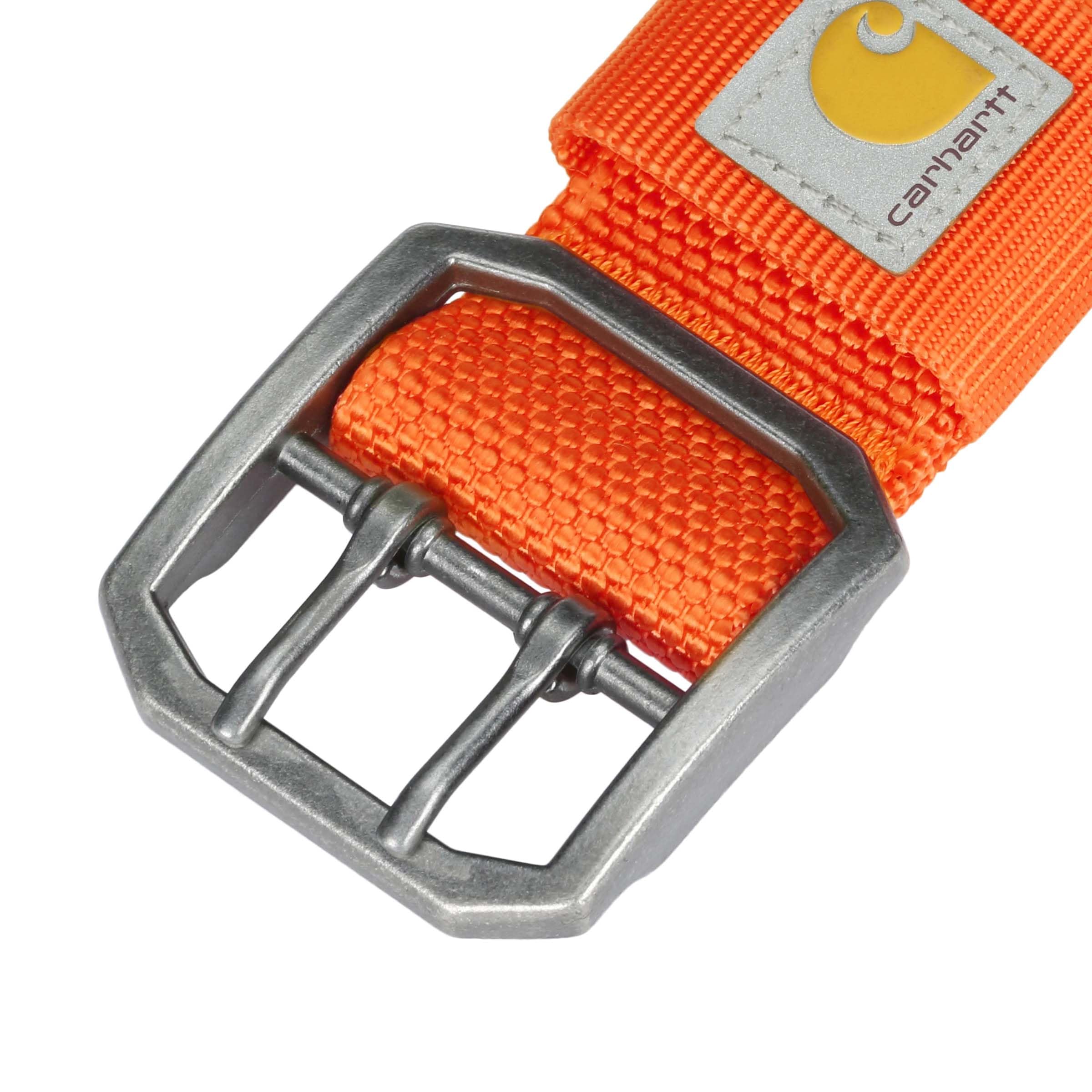 Carhartt Pet Fully Adjustable Wide Webbing Collar for Dogs Heavy Duty Nylon for Walking & Training, Blaze Orange, Large - Image 2