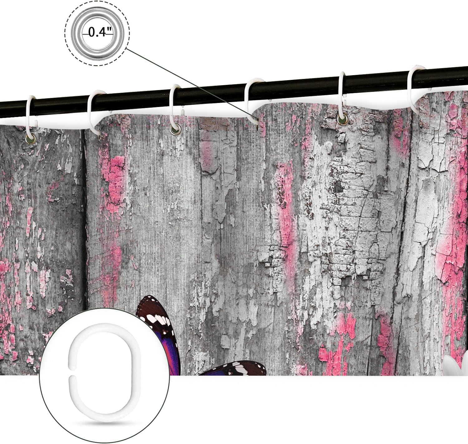 Funny Highland Cow Shower Curtain - Farmhouse Decor -9