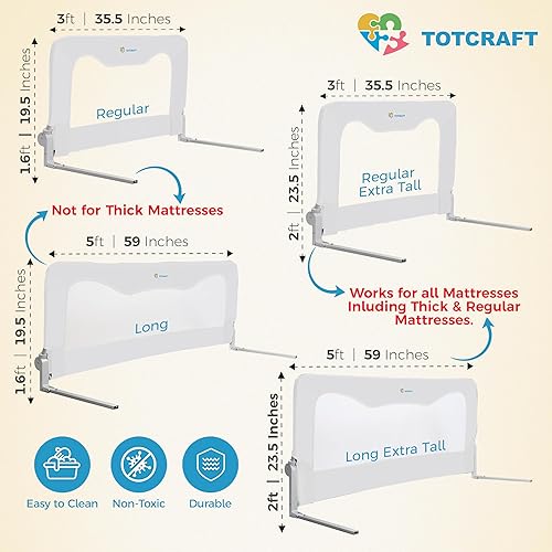 Bed Rail For Toddlers & Infants Universal Toddler Bed Rails For Twin, Full Size