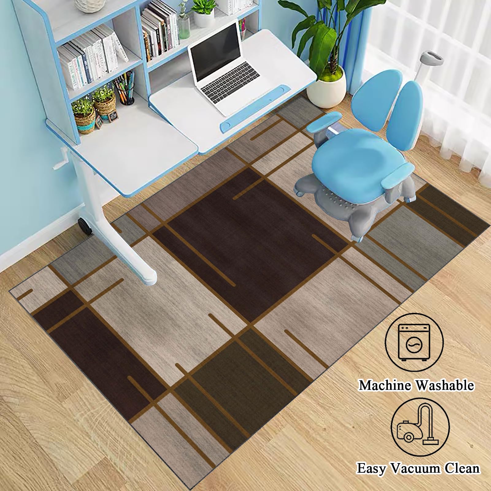 Tapis Chaise Gaming Tapis de Chaise pour Les Chaises de Jeu ou de Bureau Tapis Protection de Sol Protège Parquet Chaise Roulettes Tapis de Sol Gaming pour Gaming et Le Travail 80 x 120 cm