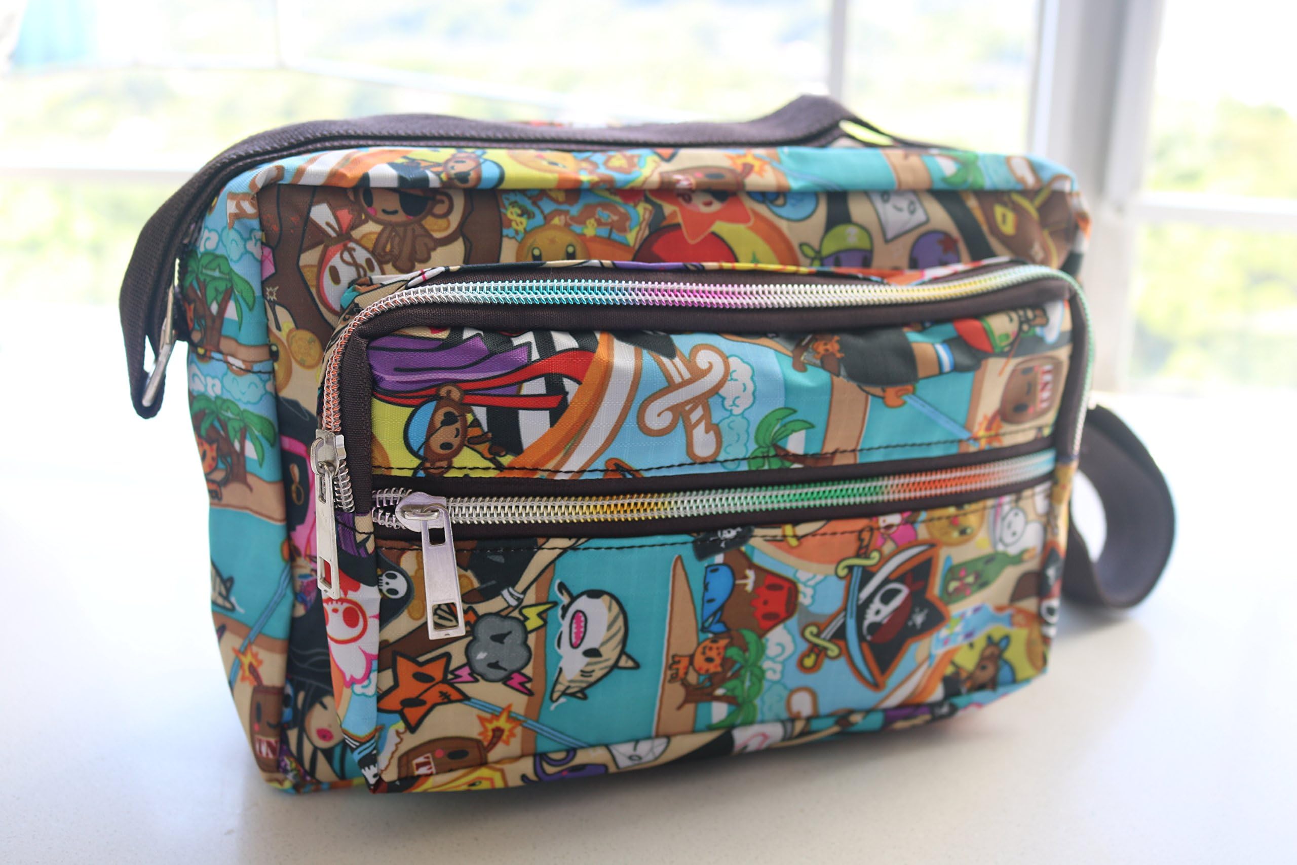 Lightweight Nylon Crossbody Bag with Zipper Pockets Pilot