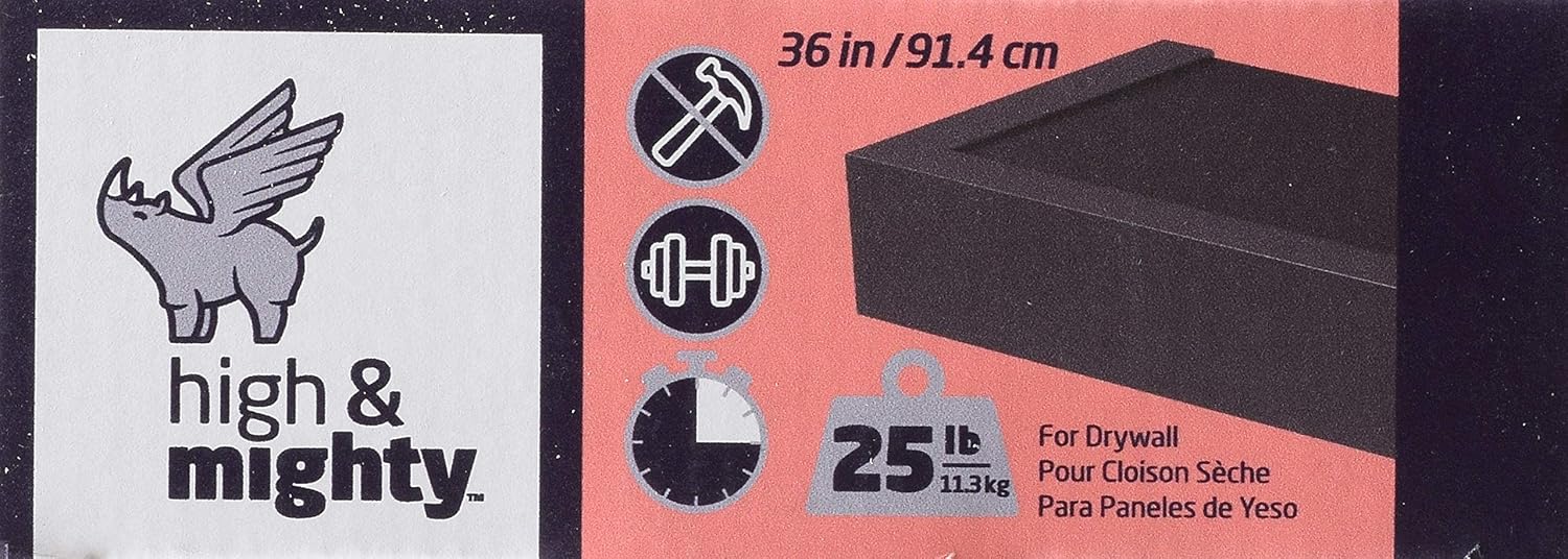 Black Friday Sale 2022 HIGH & MIGHTY 515614 Modern 36 Floating Shelf Holds up to 25lbs, Easy Tool-Free Dry Wall Installation, Flat, Retail Packaging, Black Best Cyber Monday π₯ HIGH & MIGHTY 515614 Modern 36 Floating Shelf Holds up to 25lbs, Easy Tool-Free Dry Wall Installation, Flat, Retail Packaging, Black