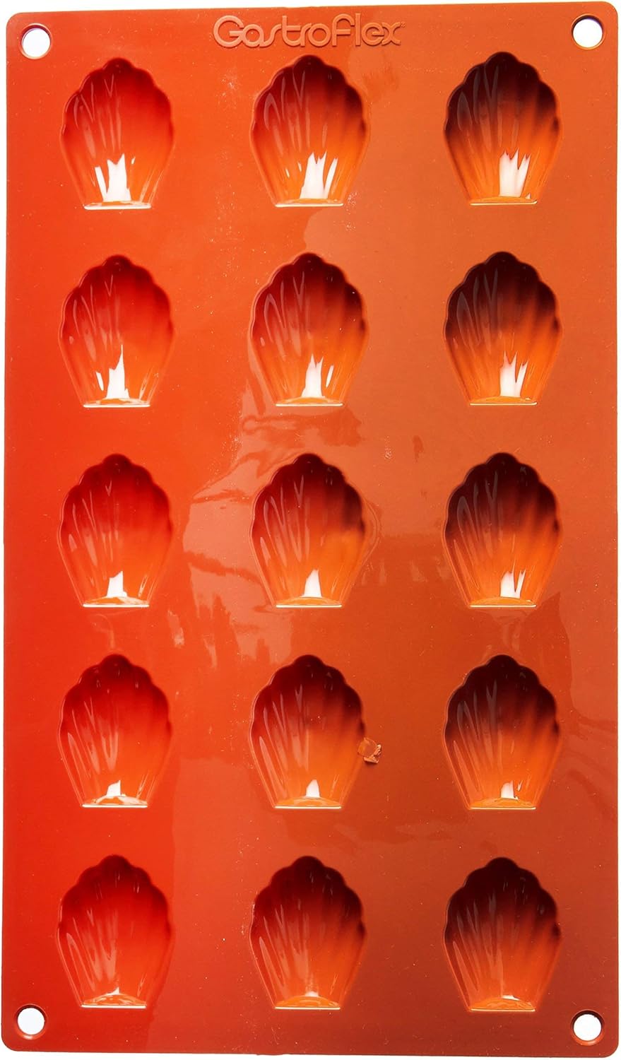 Matfer Bourgeat Gastroflex Mini Madeleine Mold, 1 3/4" x1 5/16", 15 cavities