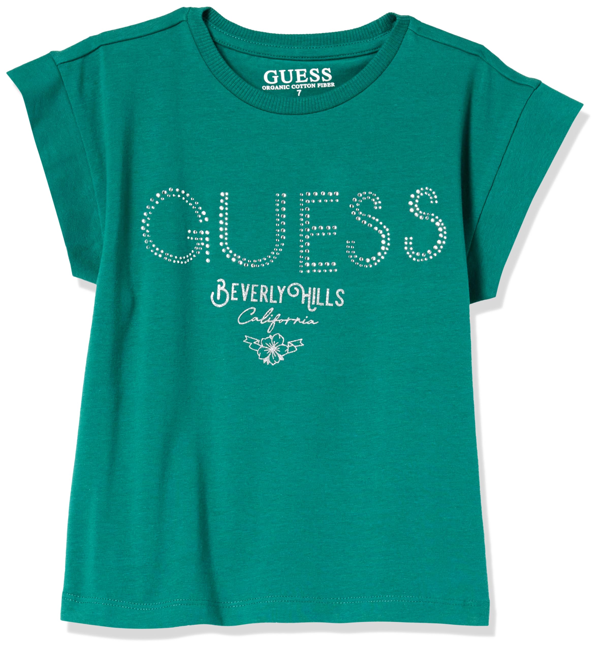 GUESS Camisa de algodón orgánico para niña