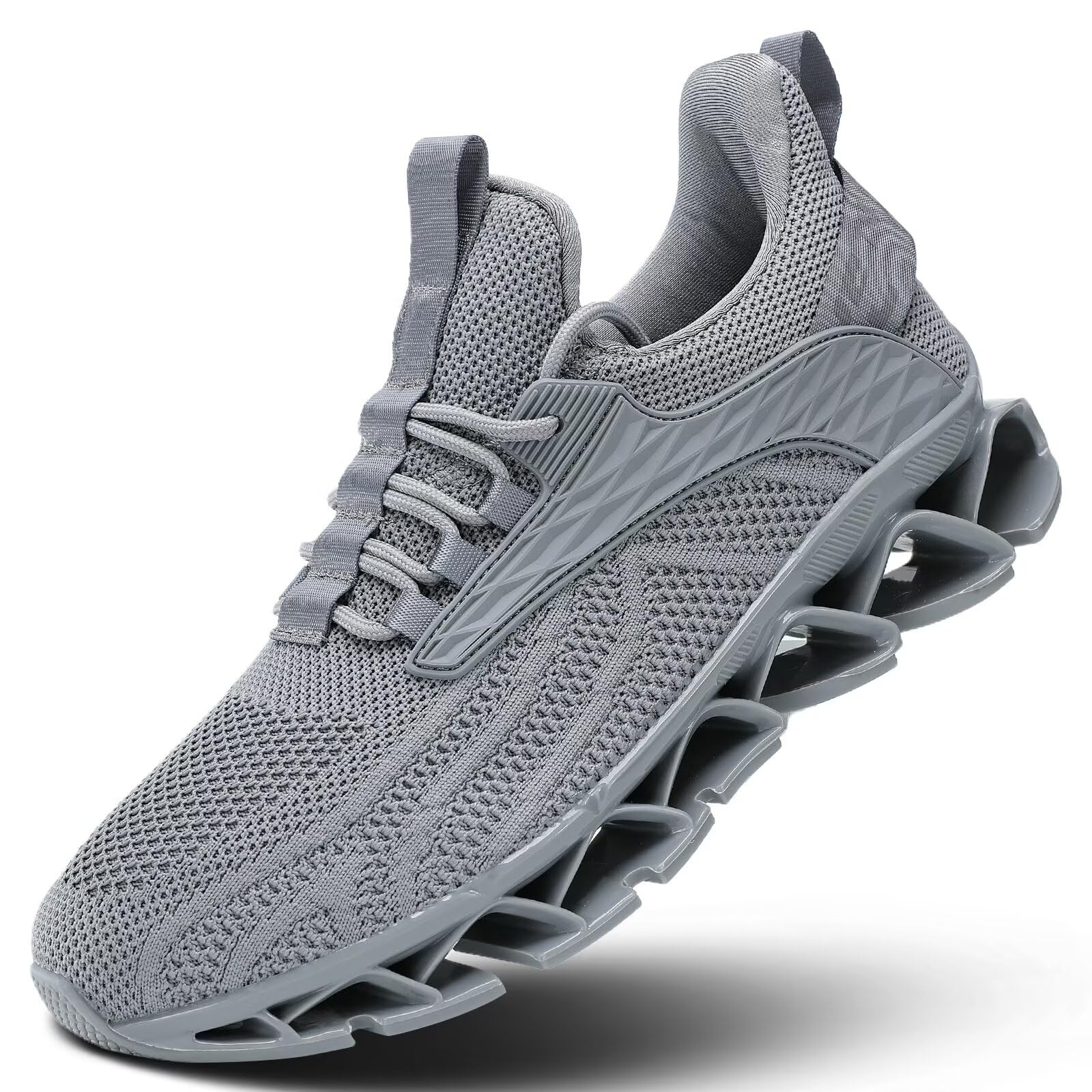 Men's Fashion Sneakers Slip on Walking Running Shoes Blade Tennis Casual Comfort Non Slip Work Sport Athletic Trainer