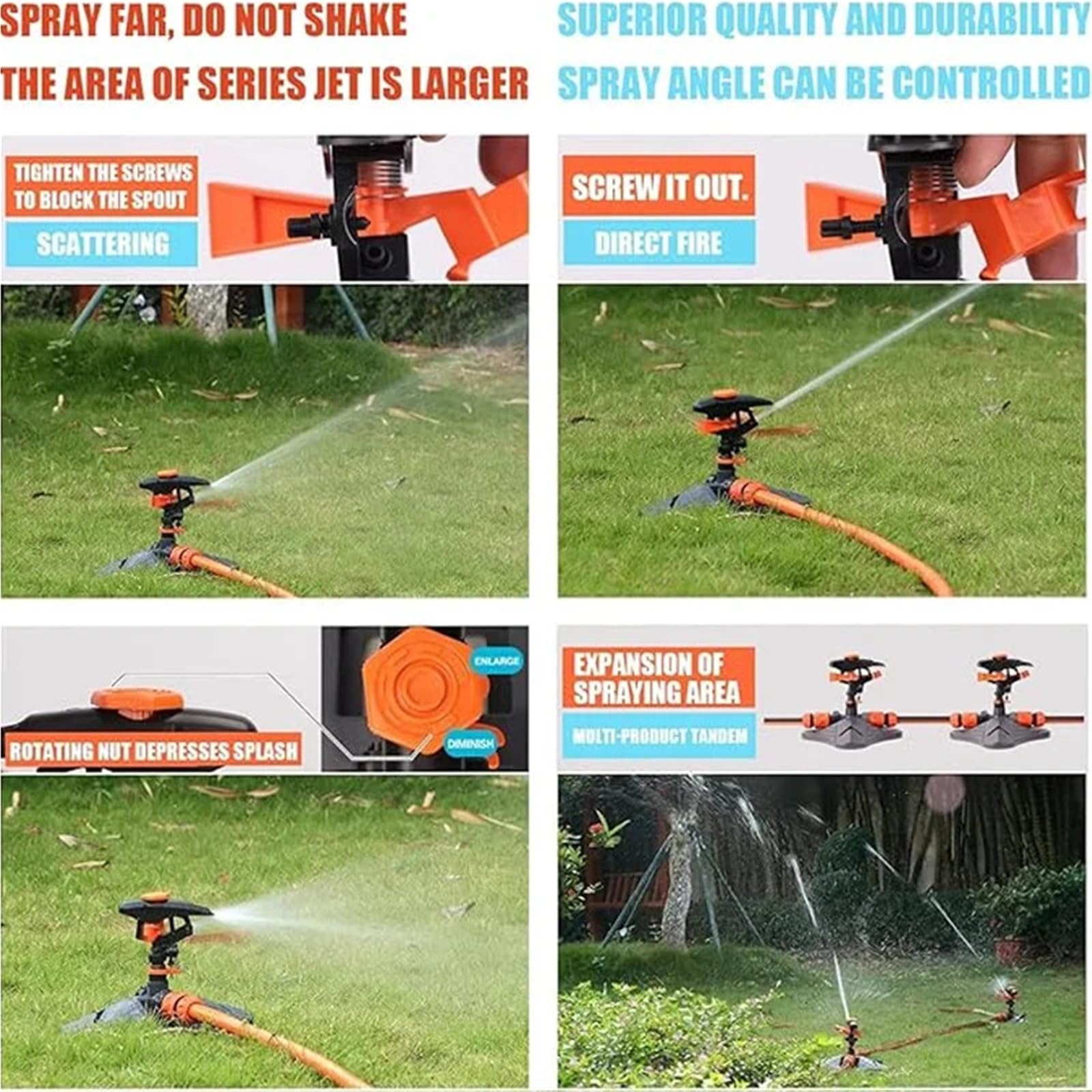 Rasensprenger Automatisches Gartensprinklersystem for den Außenbereich
