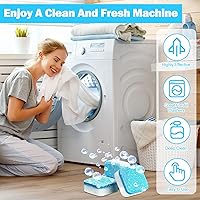 Vista 6 de 150 Pcs Washing Machine Cleaner Tablets Washing Machine Deep Cleaner Tablets for Front Loader and Top Load Washer