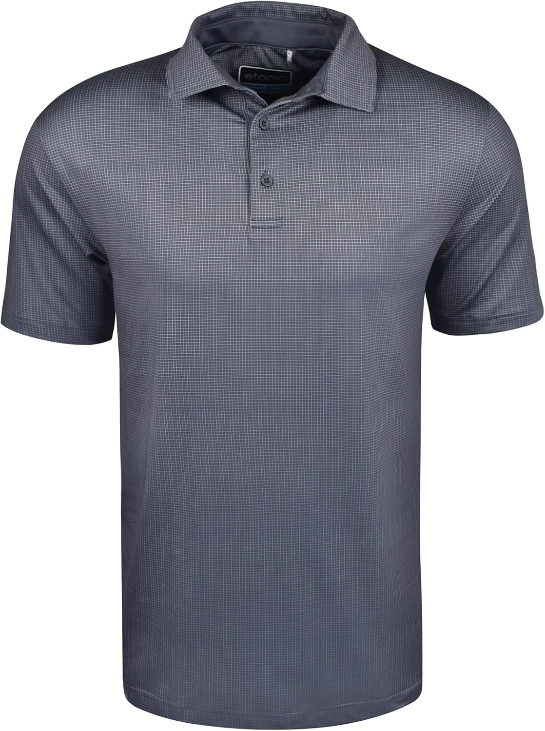 Etonic Gingham Print Golf Polo