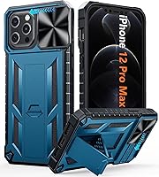 Vista 47 de FNTCASE Funda para iPhone 12 Pro-Max: resistente protección de grado militar a prueba de caídas con soporte TPU resistente a prueba de golpes